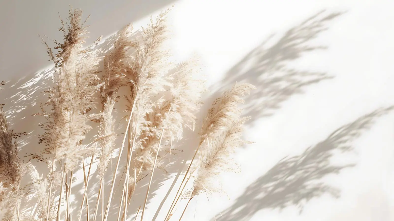 Minimalist Beige Pampas Grass Reeds Arrangement — free download from Dotvec