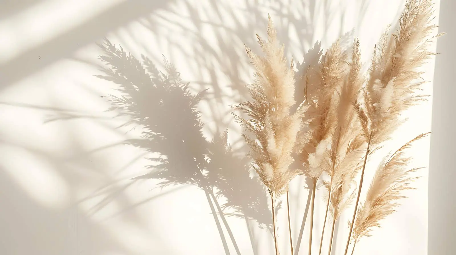 Minimalist Dried Beige Pampas Grass Reeds – free neutral palette image from Dotvec