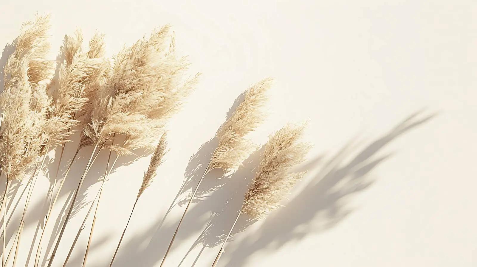 Beautiful Minimalist Dried Beige Pampas Grass – free zen image from Dotvec