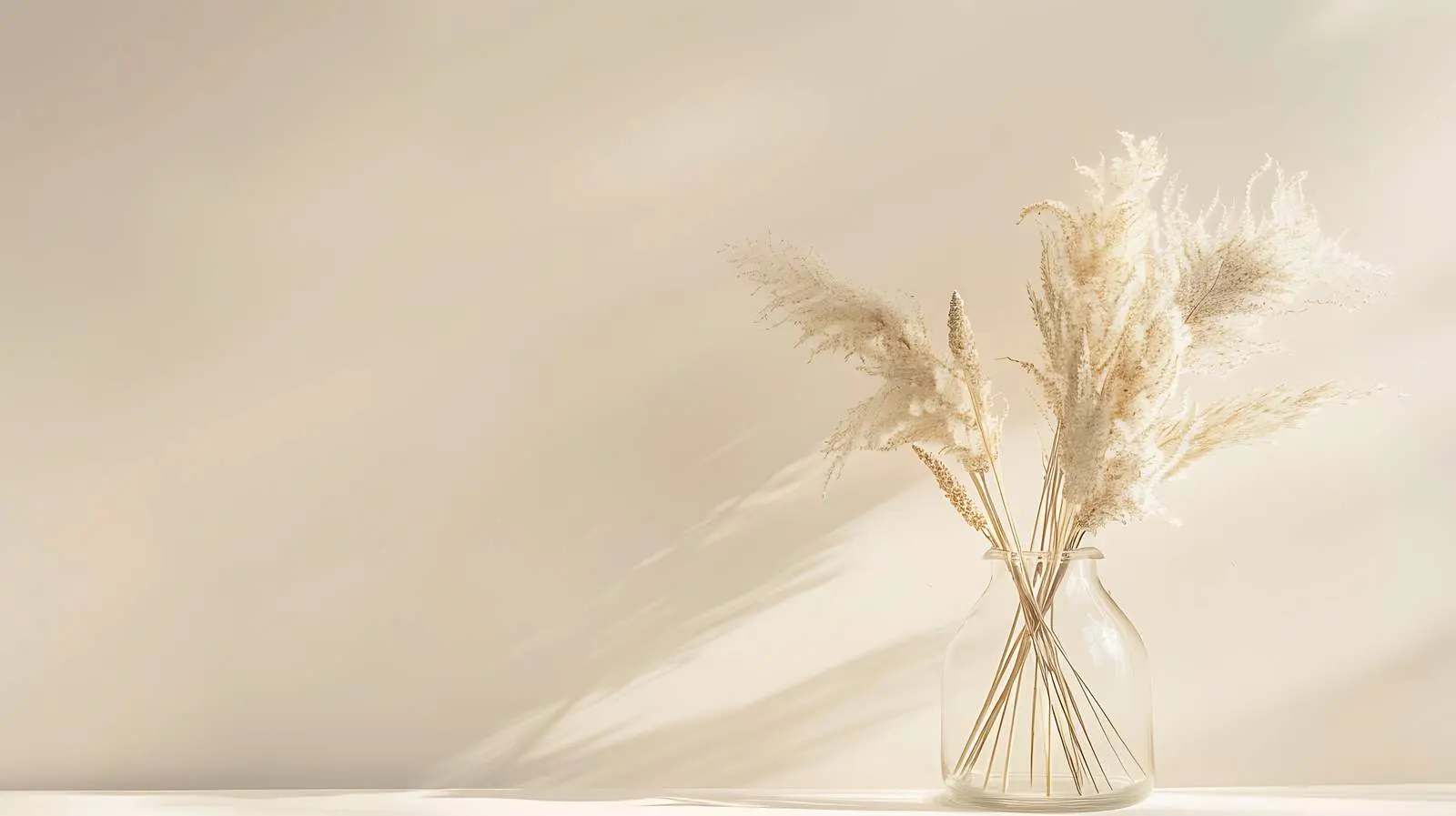 Dried Grass Stems in Clay Jug on White Background — free download from Dotvec