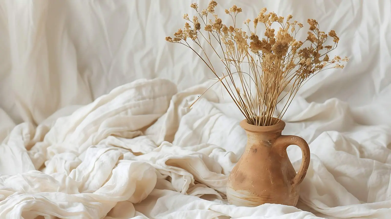 Dried Grass Stems in Glass Vase — free download from Dotvec