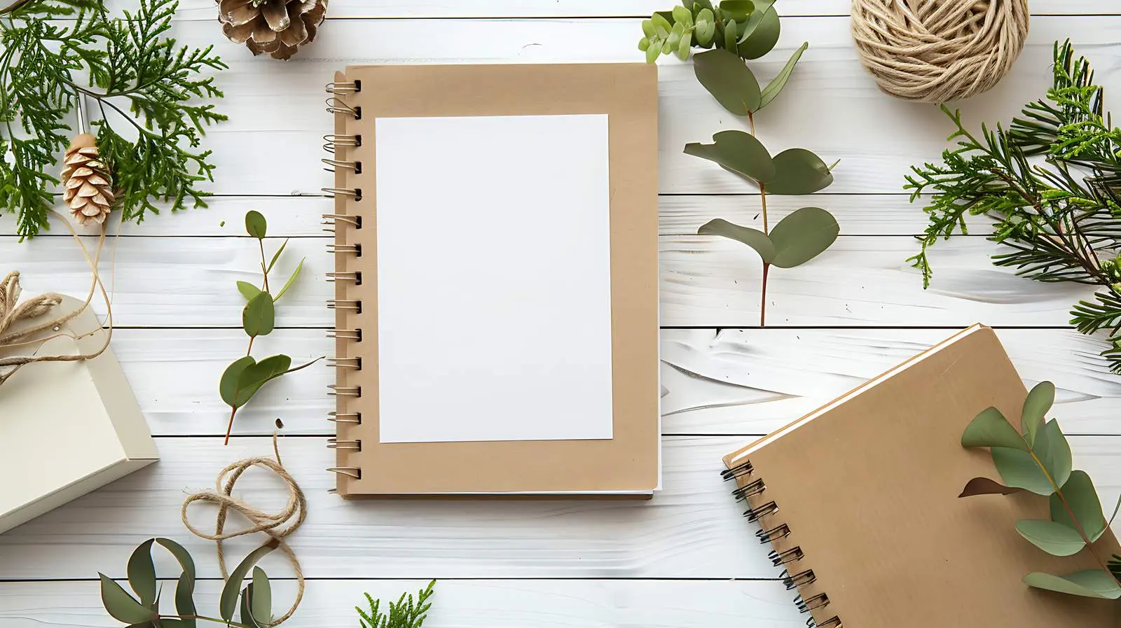 Elegant Aesthetic Workspace with Notebook and Paper — free download from Dotvec