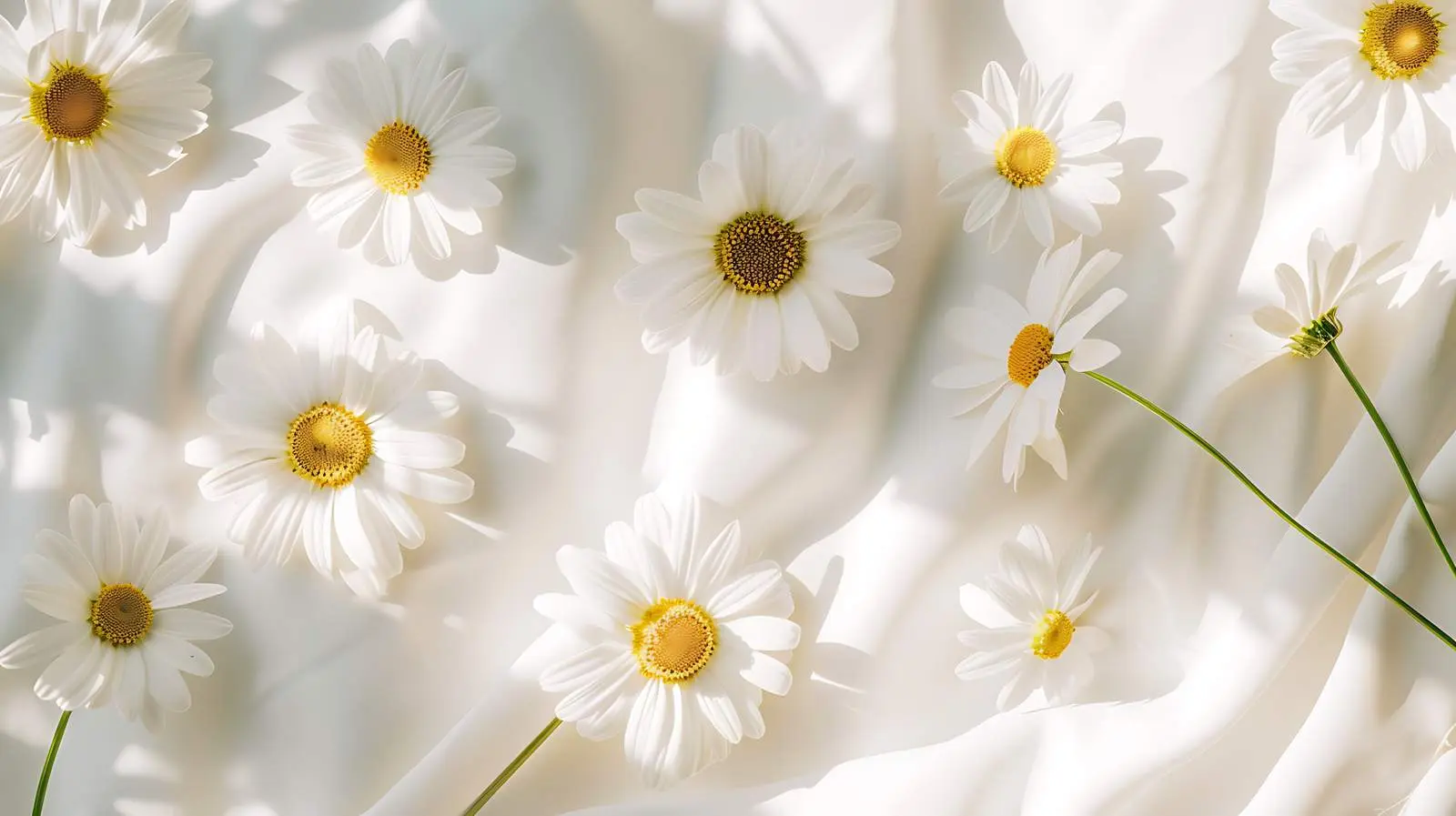 Aesthetic Floral Composition with Chamomile Daisies — free download from Dotvec
