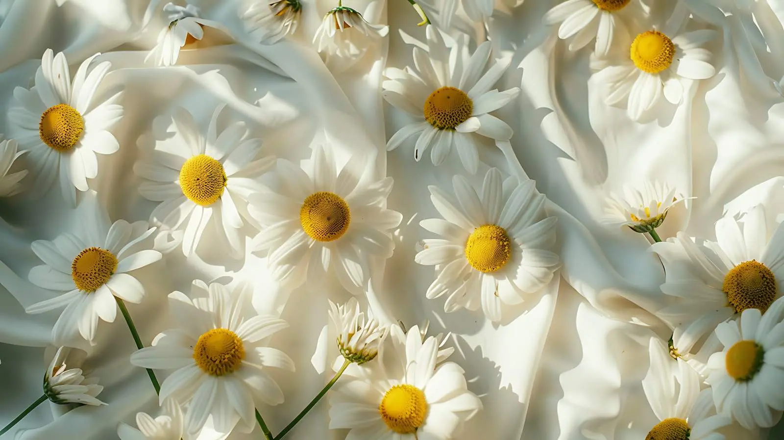 Aesthetic Floral Composition with Chamomile Flowers — free download from Dotvec