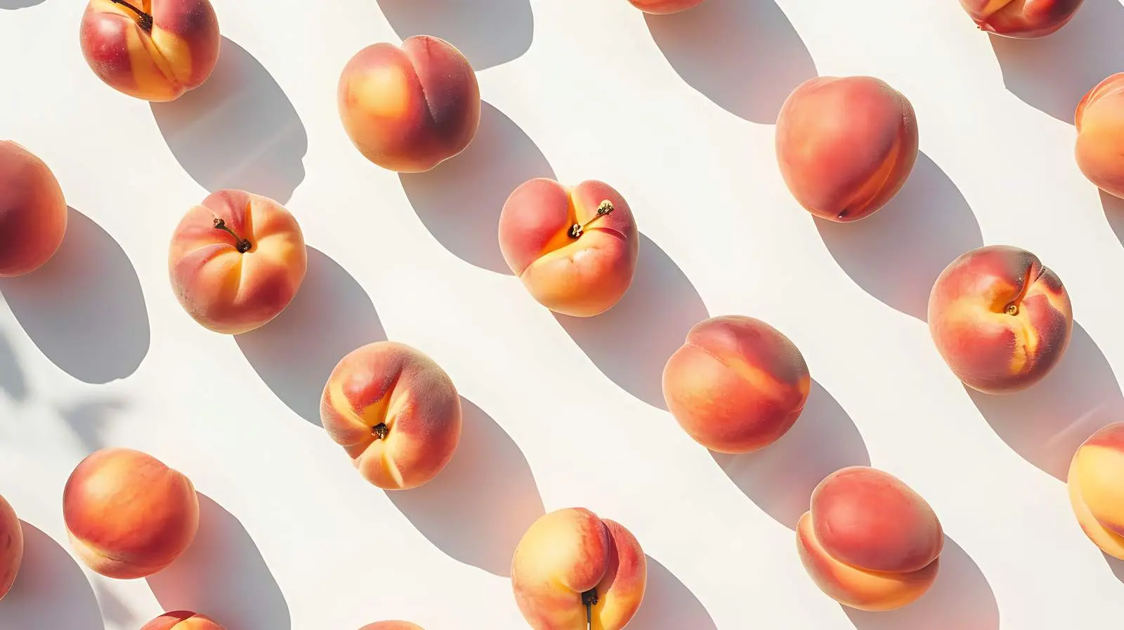 Aesthetic Flat Lay of Fresh Peaches — free download from Dotvec