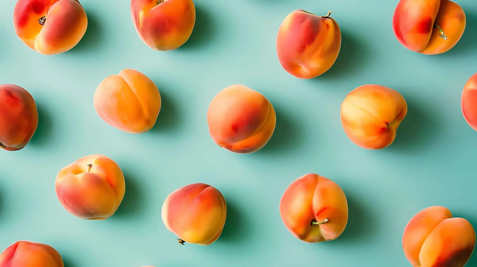 Ripe Juicy Peaches on Pastel Background — free download from Dotvec