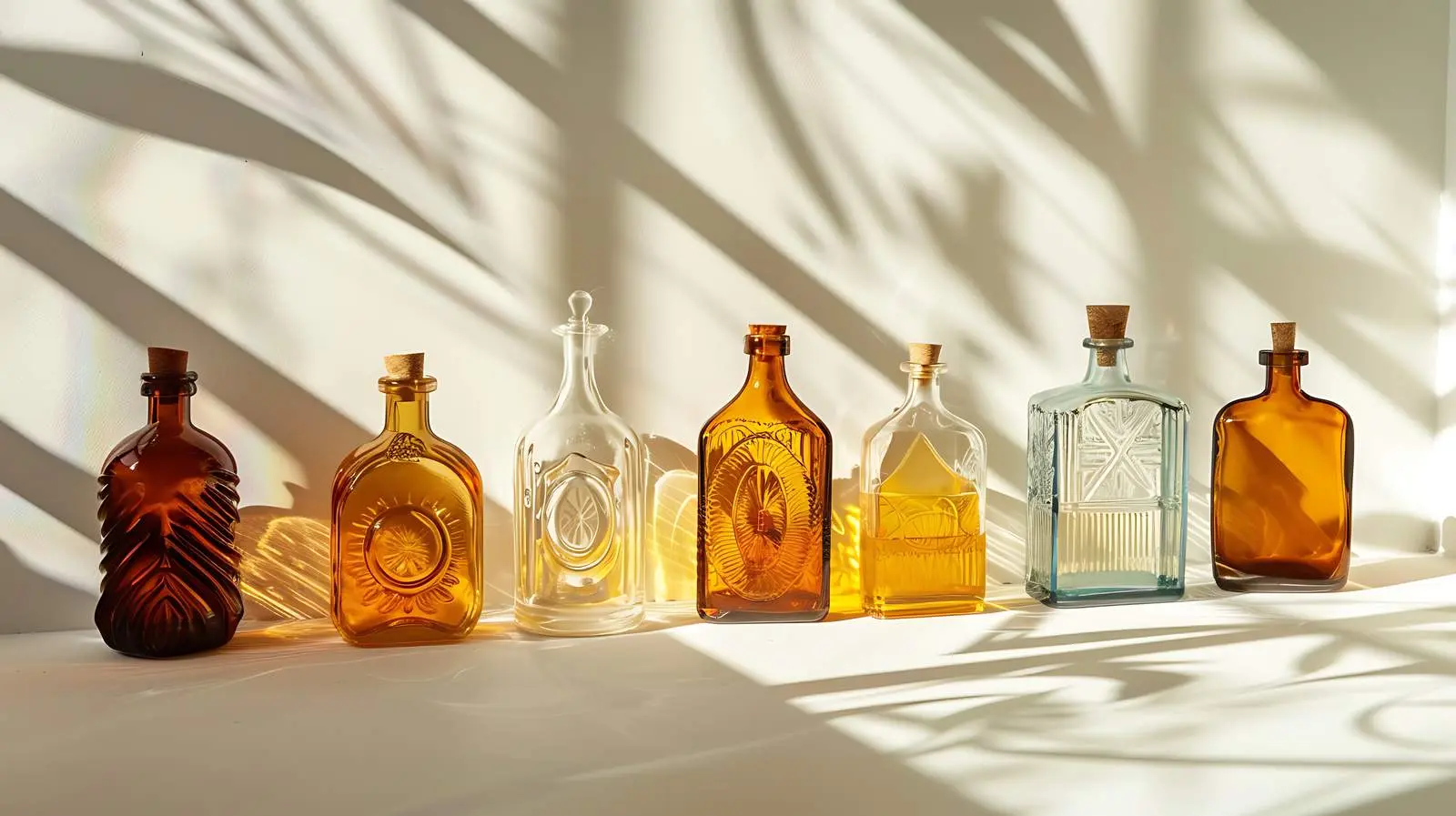 Vintage Bottles in Aesthetic Home Interior – free filled image from Dotvec