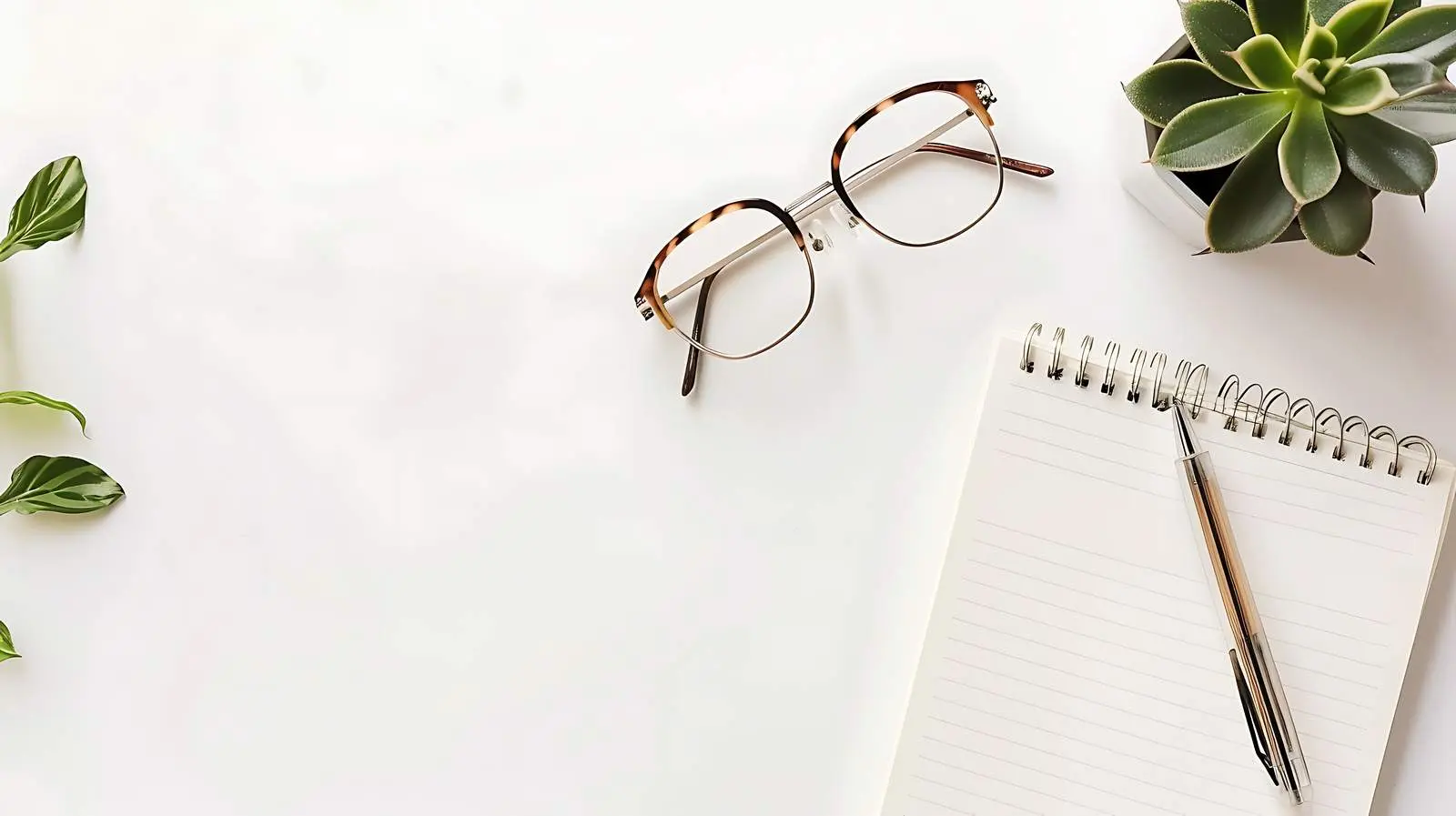 Aesthetic Home Office Desk Workspace with Laptop — free download from Dotvec