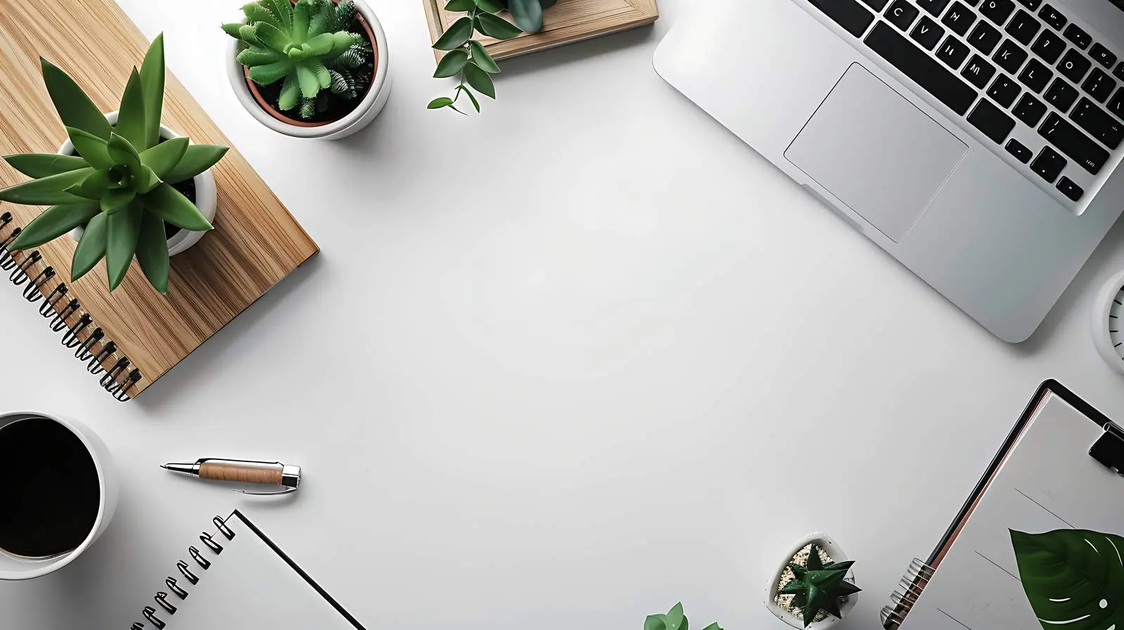 Aesthetic Home Office Workspace with Glasses — free download from Dotvec