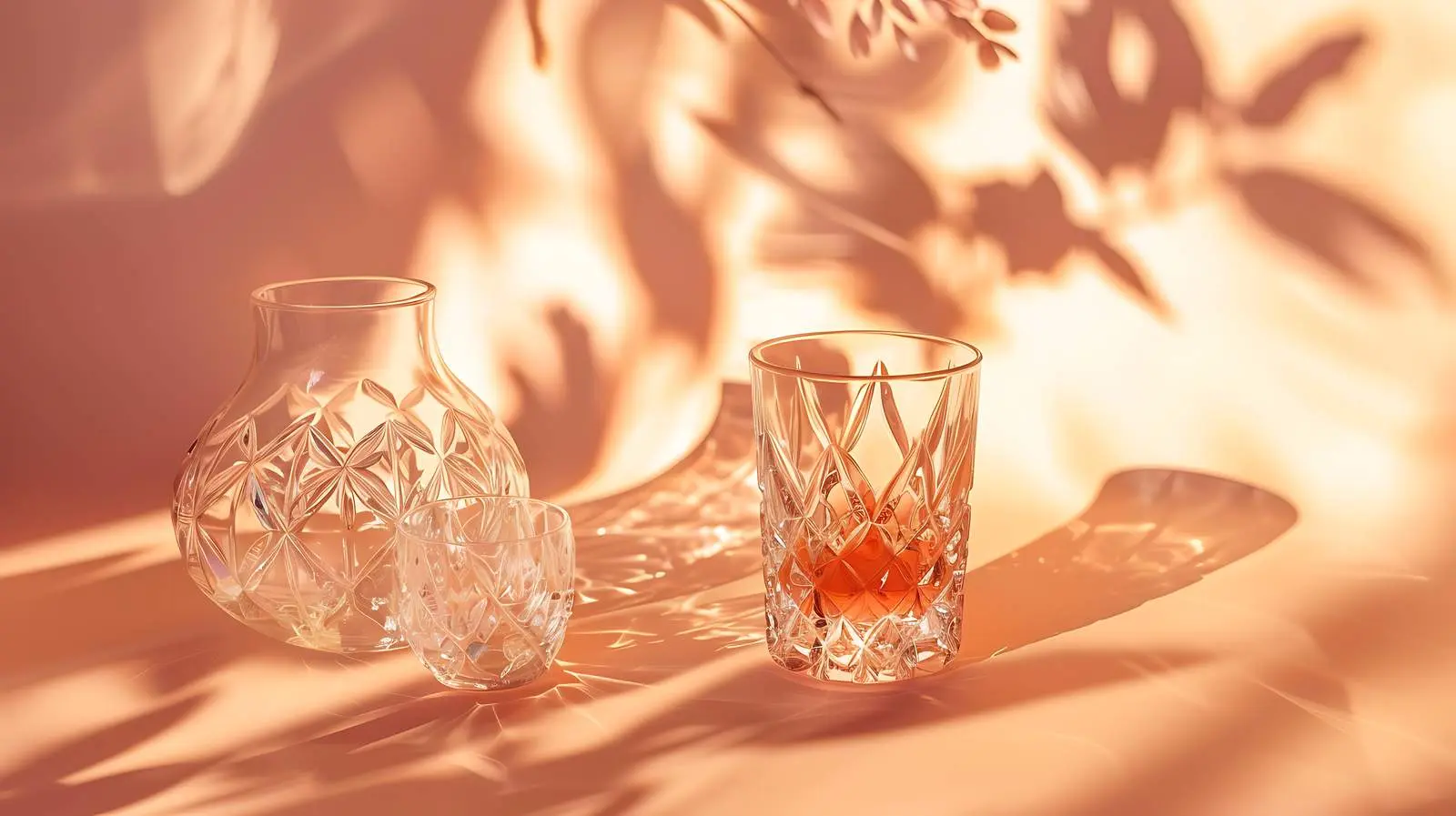 Aesthetic Luxury Bohemian Crystal Glass Vase — free download from Dotvec