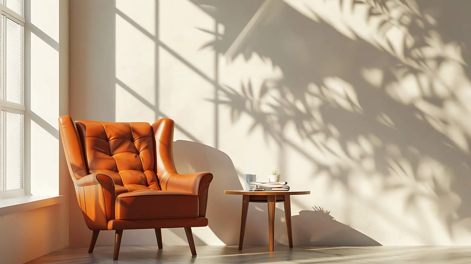 Luxury Modern Interior with Orange Accents — free download from Dotvec