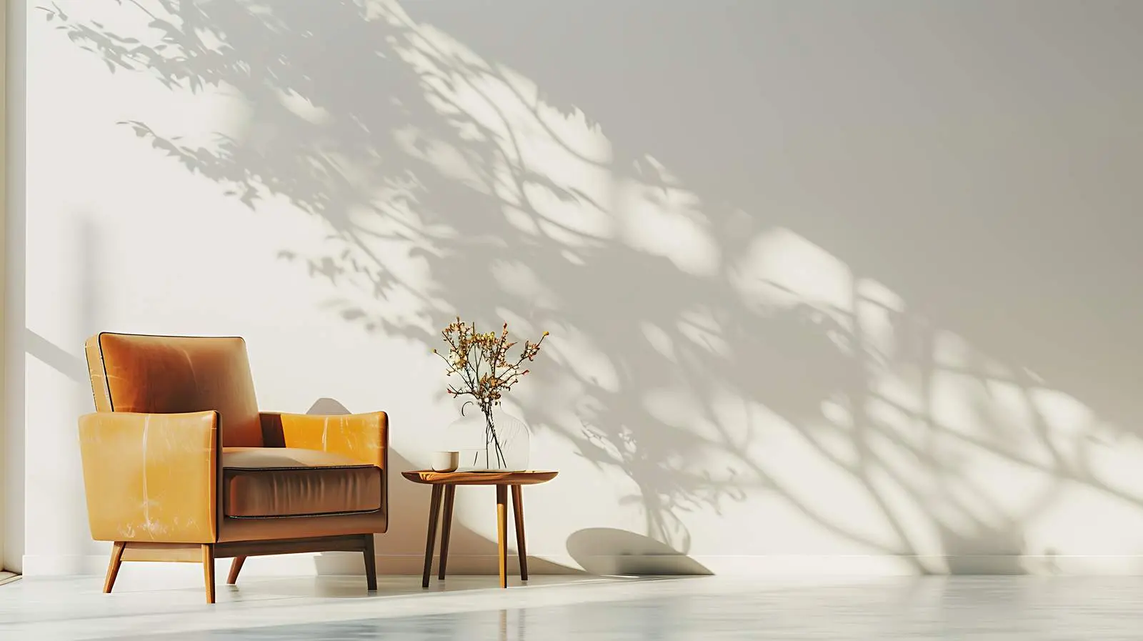 Modern Luxury Home Interior with Orange Accents — free download from Dotvec