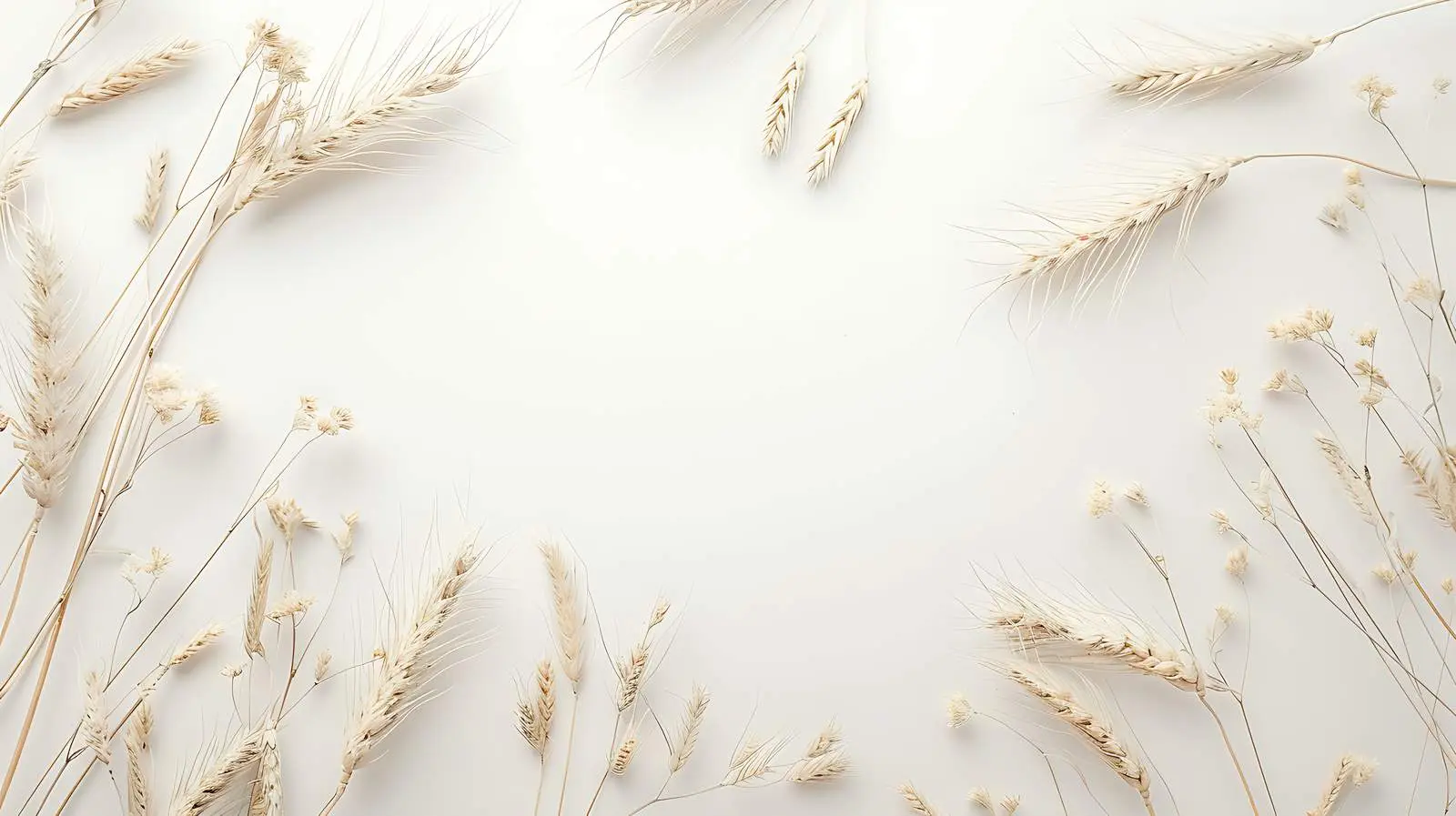 Minimal Floral Composition in Blank Frame — free download from Dotvec