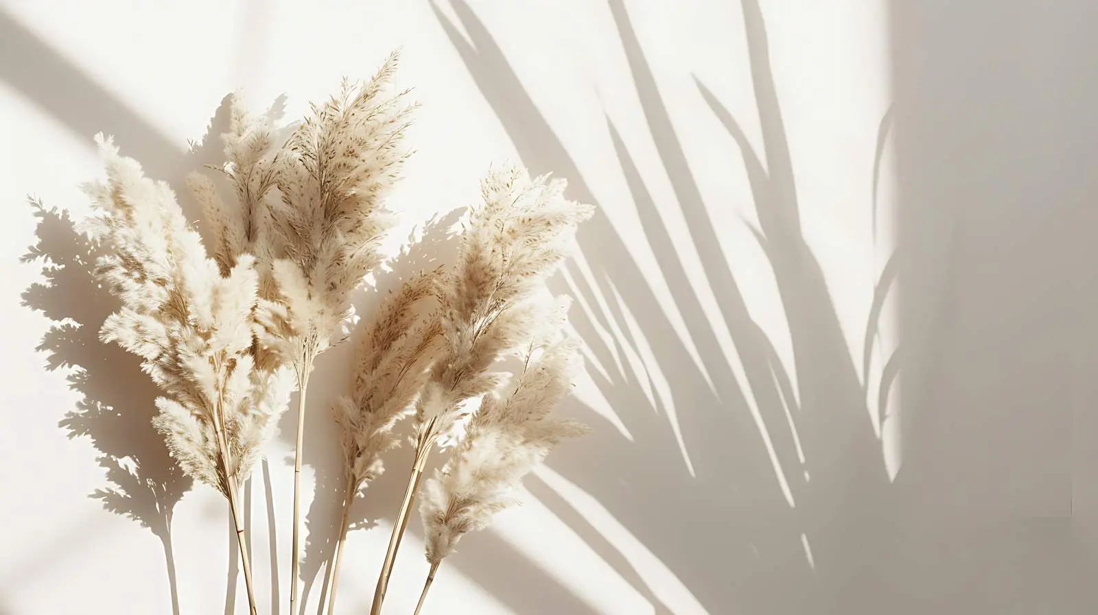 Aesthetic Minimal Interior Design with Pampas Grass — free download from Dotvec