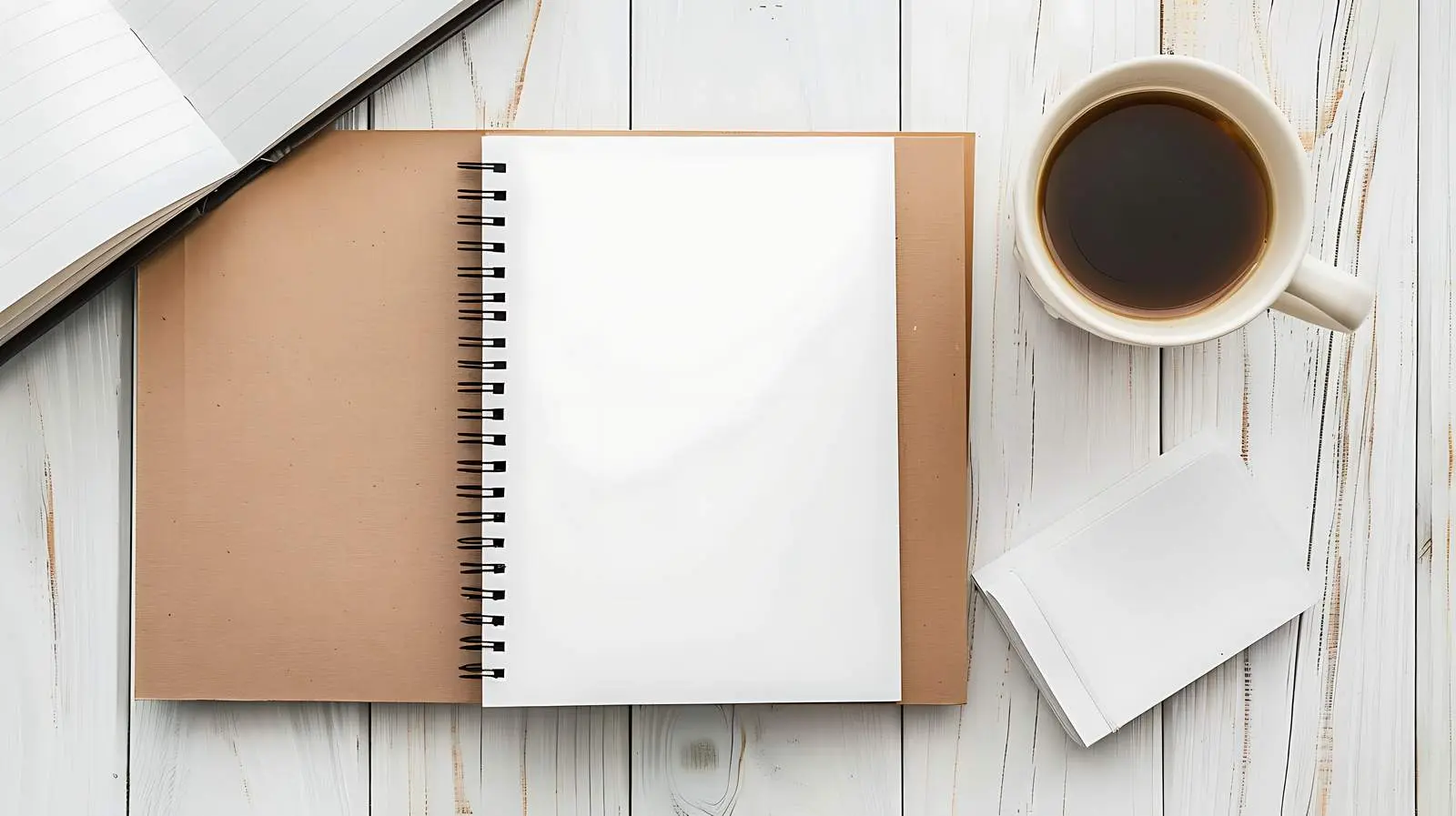 Aesthetic Minimalist Paper Notebook Concept — free download from Dotvec