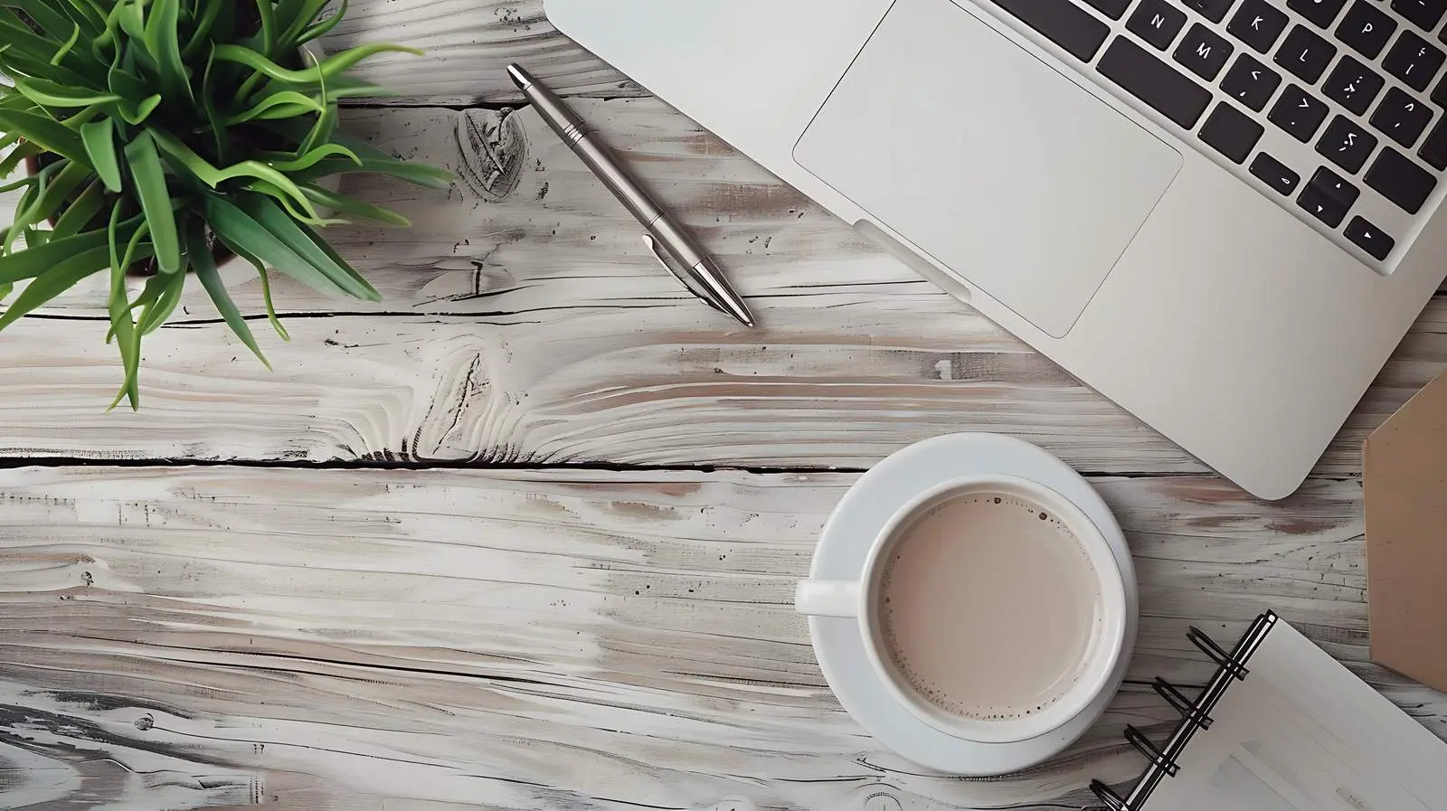 Minimalist Workspace Desk in Aesthetic Design — free download from Dotvec