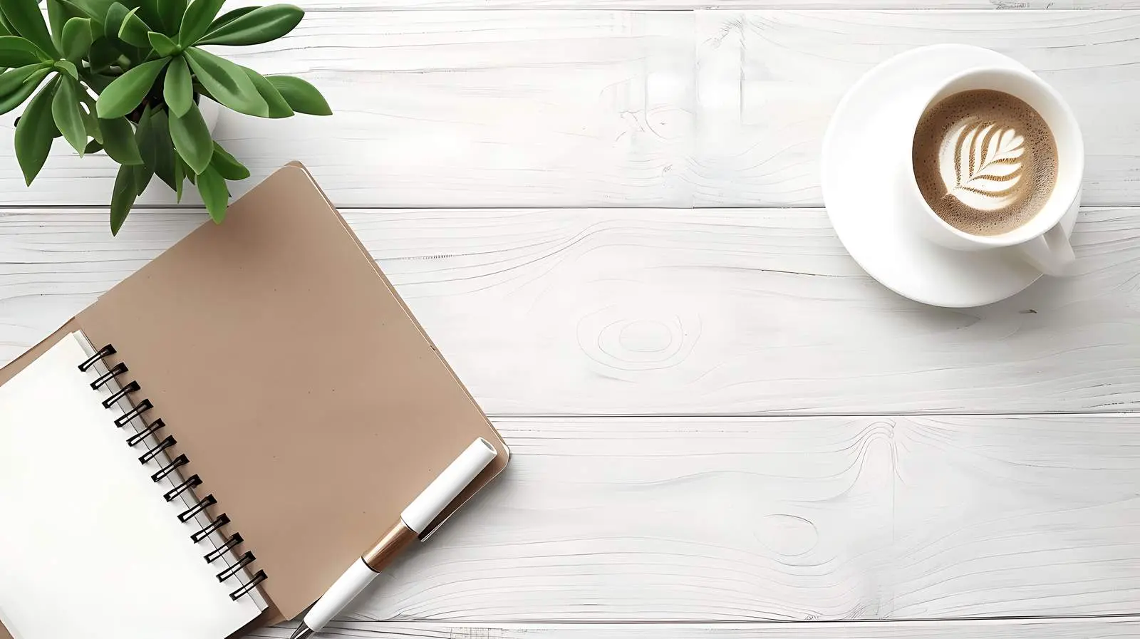 Aesthetic Minimalist Home Office Desk Workspace – free workspace trends image from Dotvec