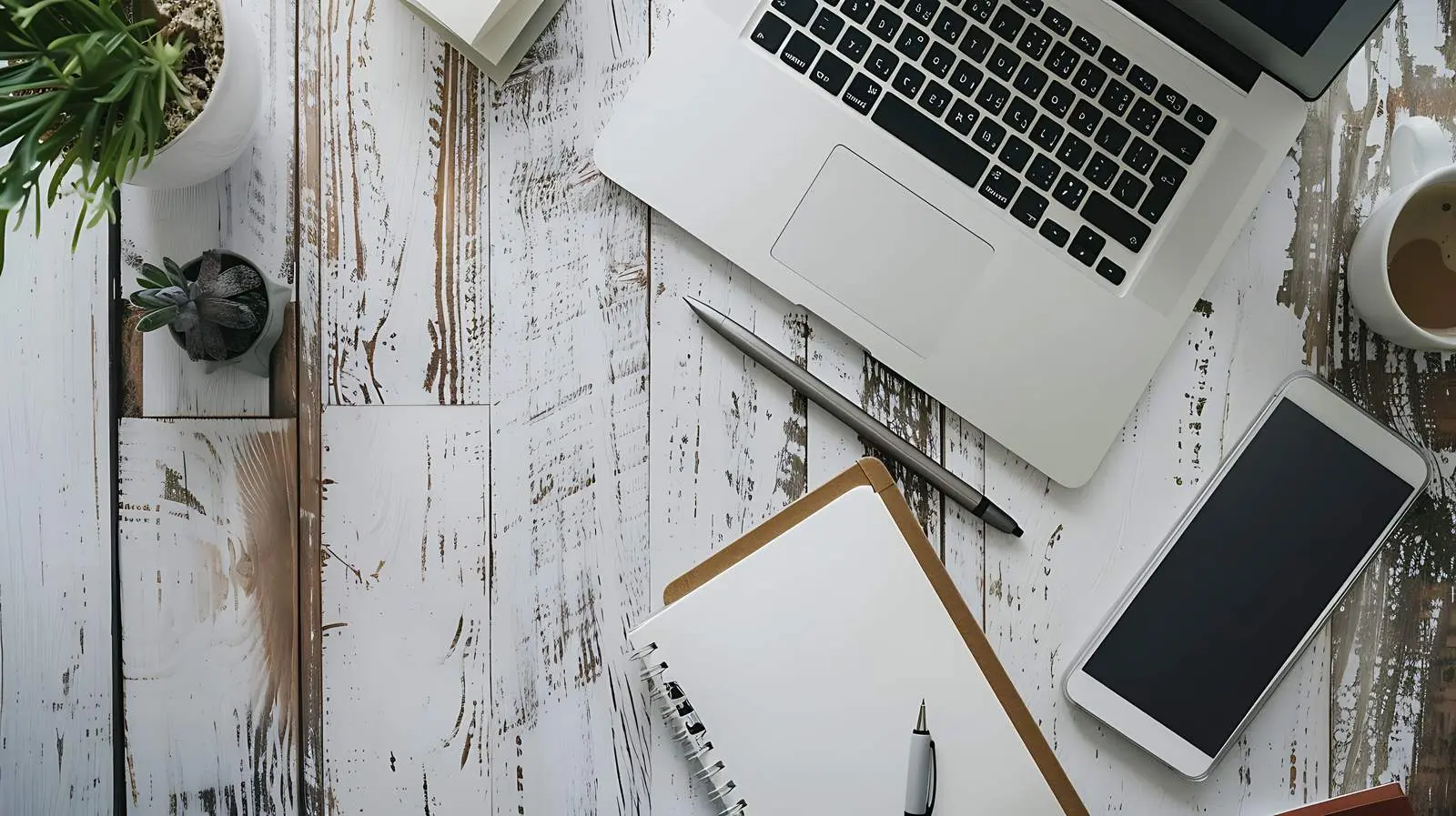 Aesthetic Minimalist Home Office Desk Workspace – free minimalist aesthetic image from Dotvec