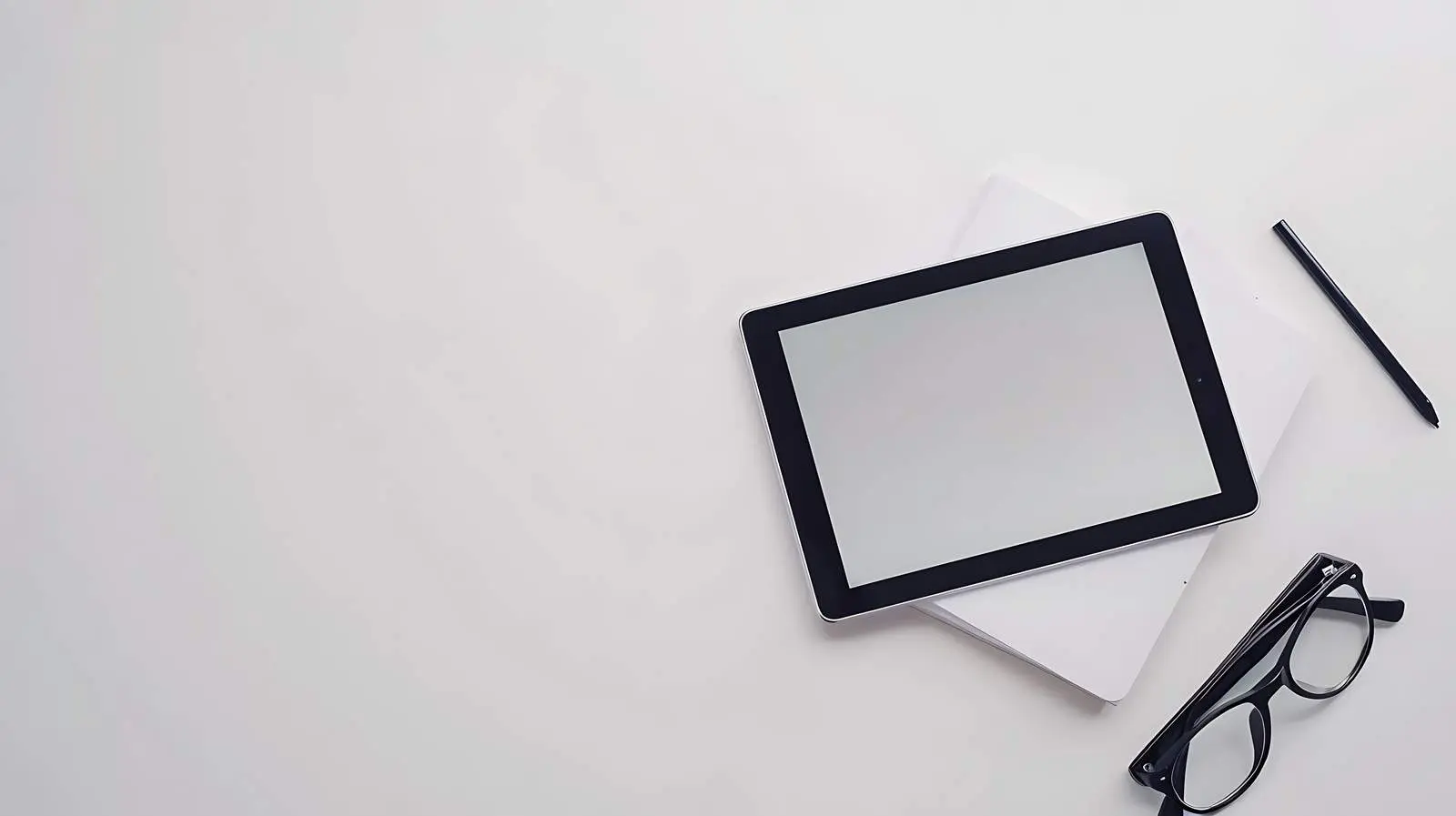 Minimalist Home Office Workspace with Blank Space — free download from Dotvec