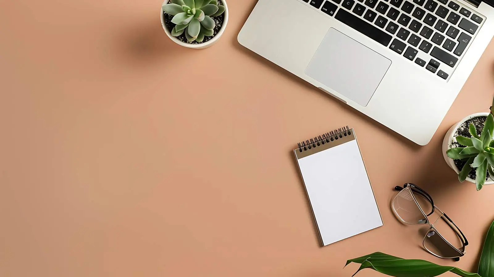 Minimalist Home Office Workspace with Laptop — free download from Dotvec