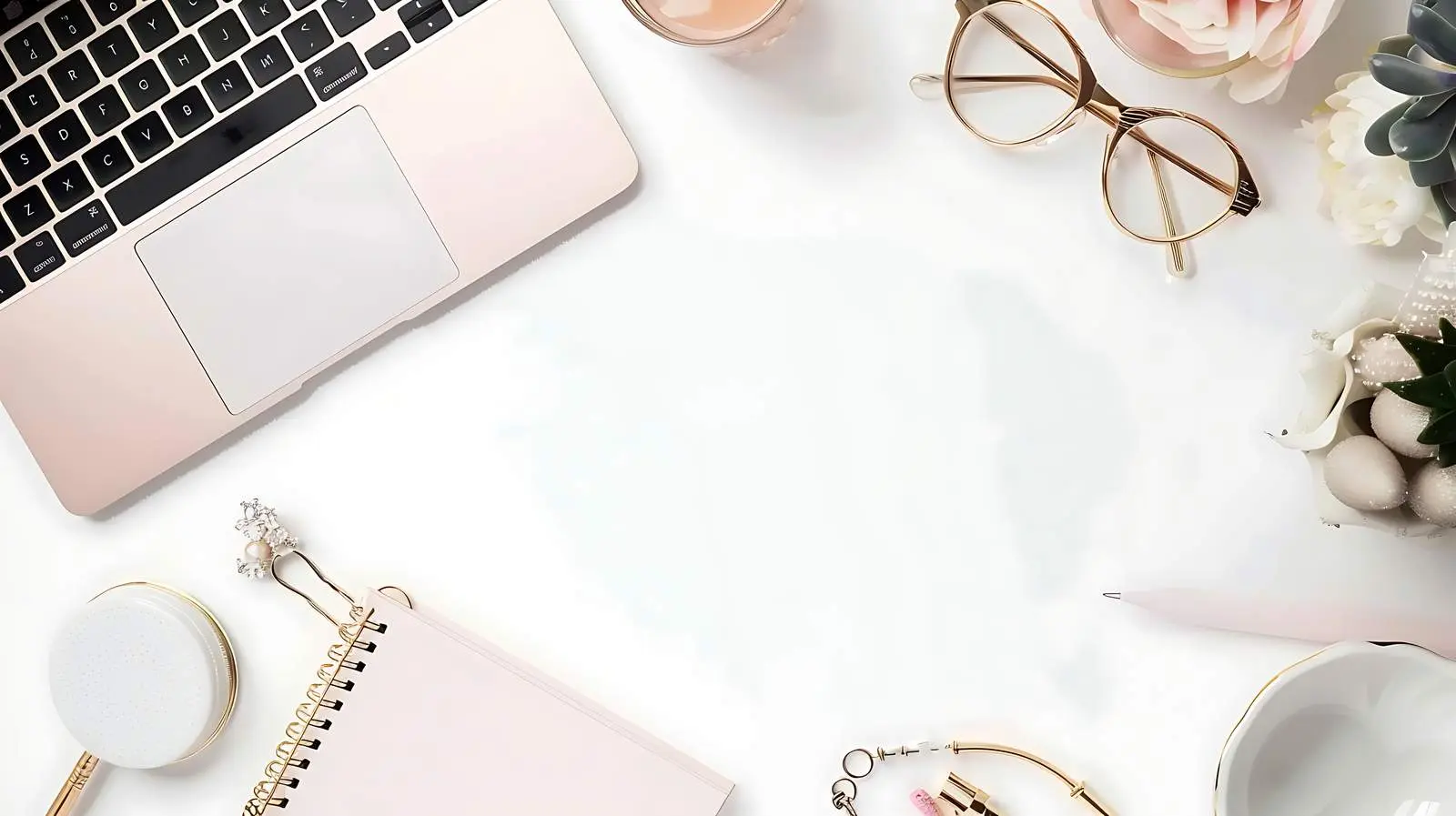 Minimalist Home Office Workspace with Laptop — free download from Dotvec