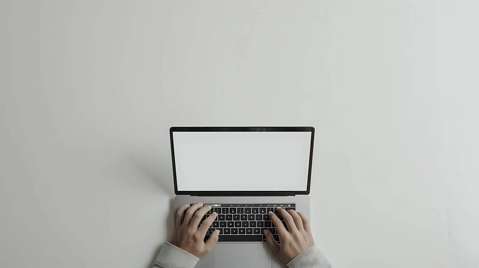 Minimalist Home Office Workspace with Person Working – free tranquil environment image from Dotvec