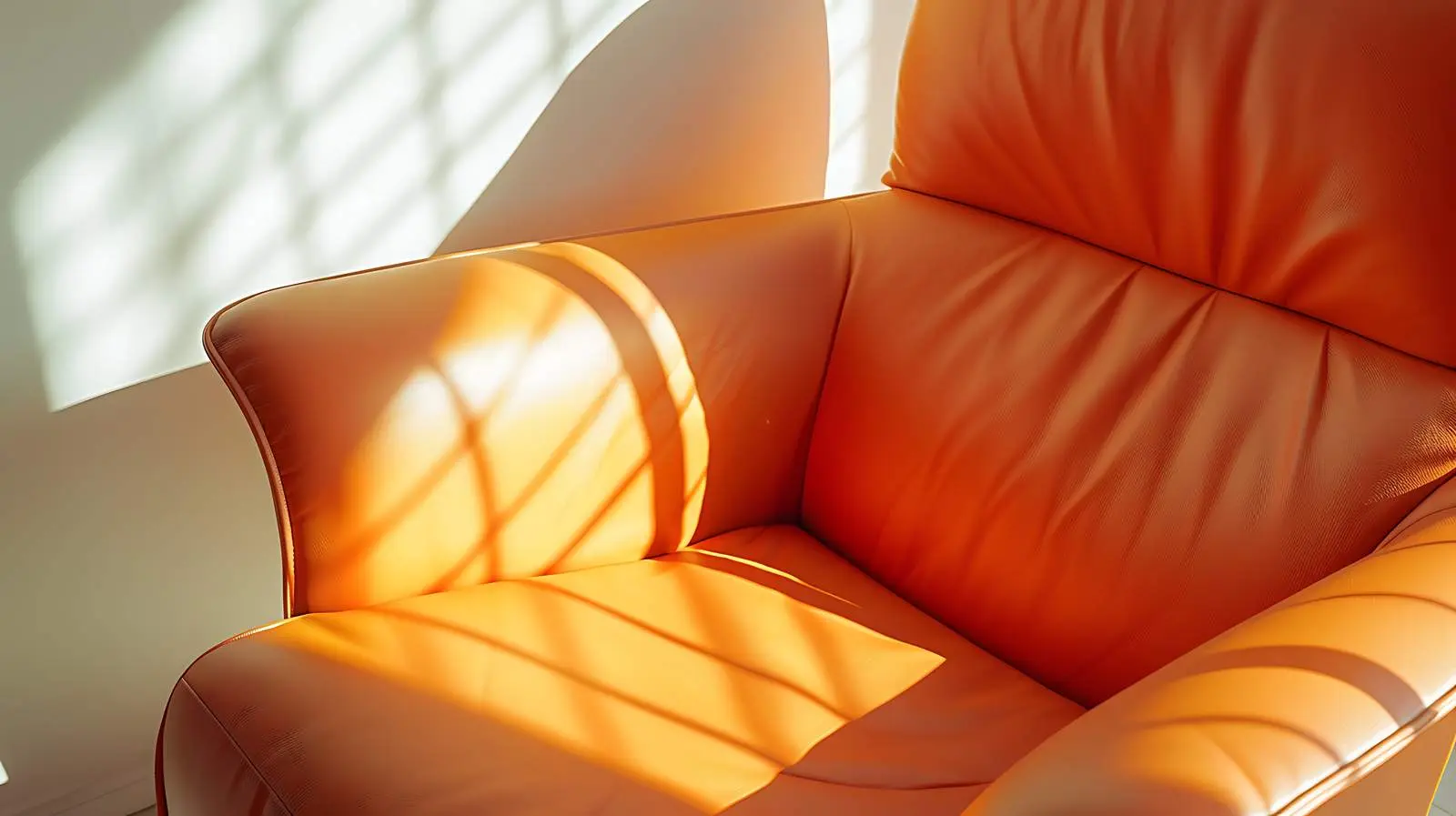 Modern Interior Detail with Orange Leather Accent — free download from Dotvec