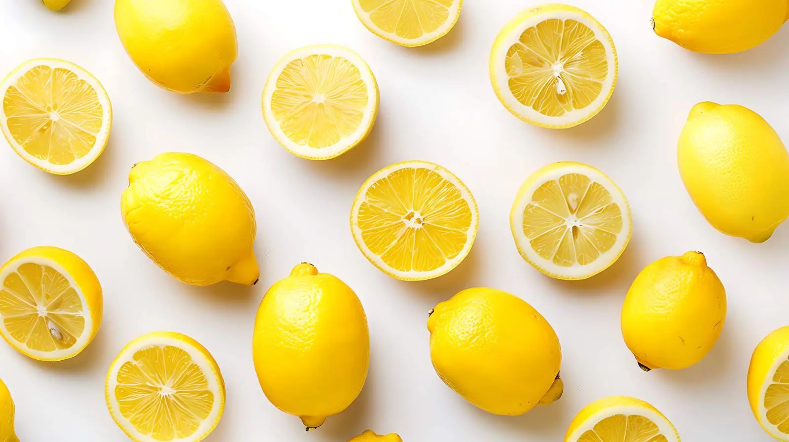 Fresh Juicy Lemon Fruits Pattern Image — free download from Dotvec