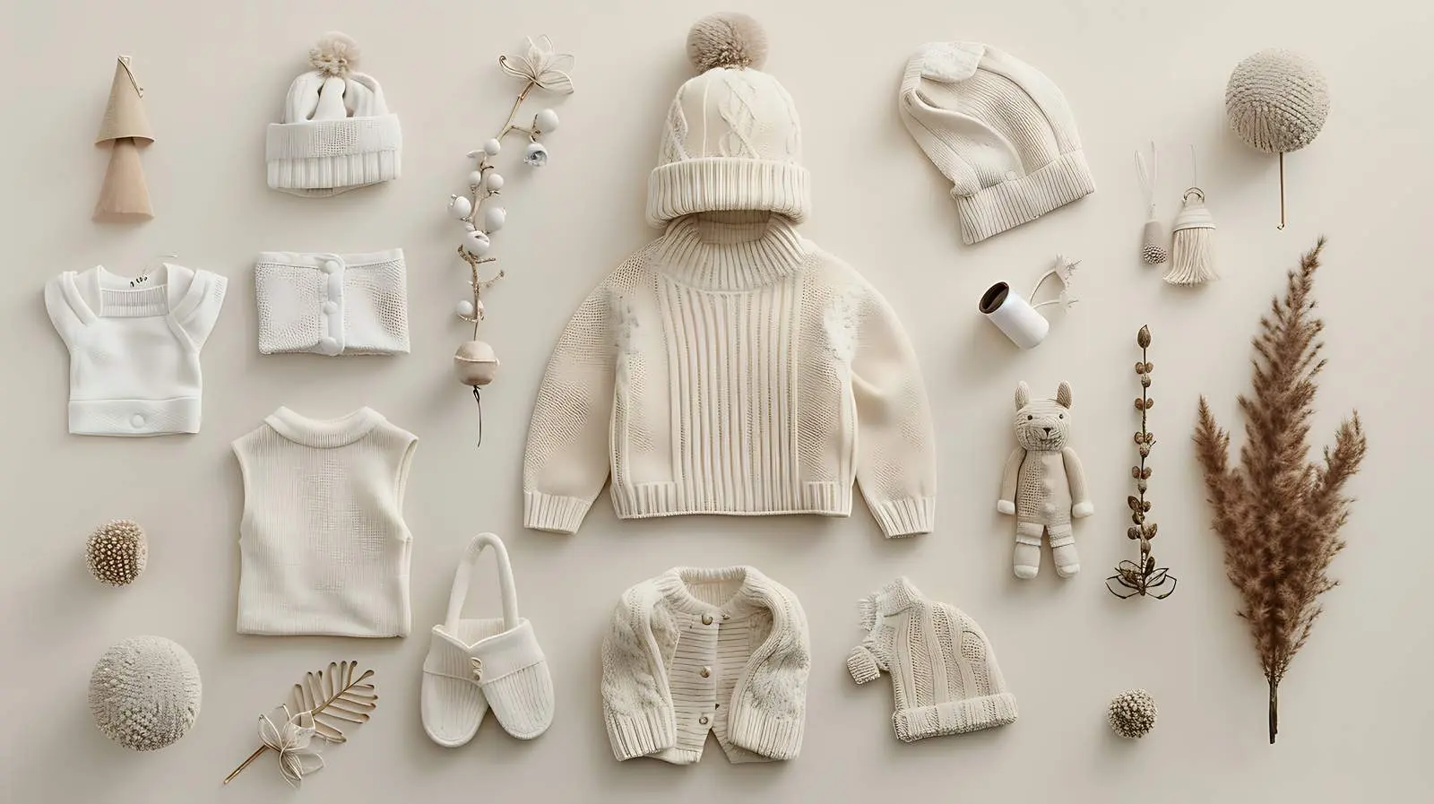 Aesthetic Scandinavian Baby Clothes and Accessories — free download from Dotvec