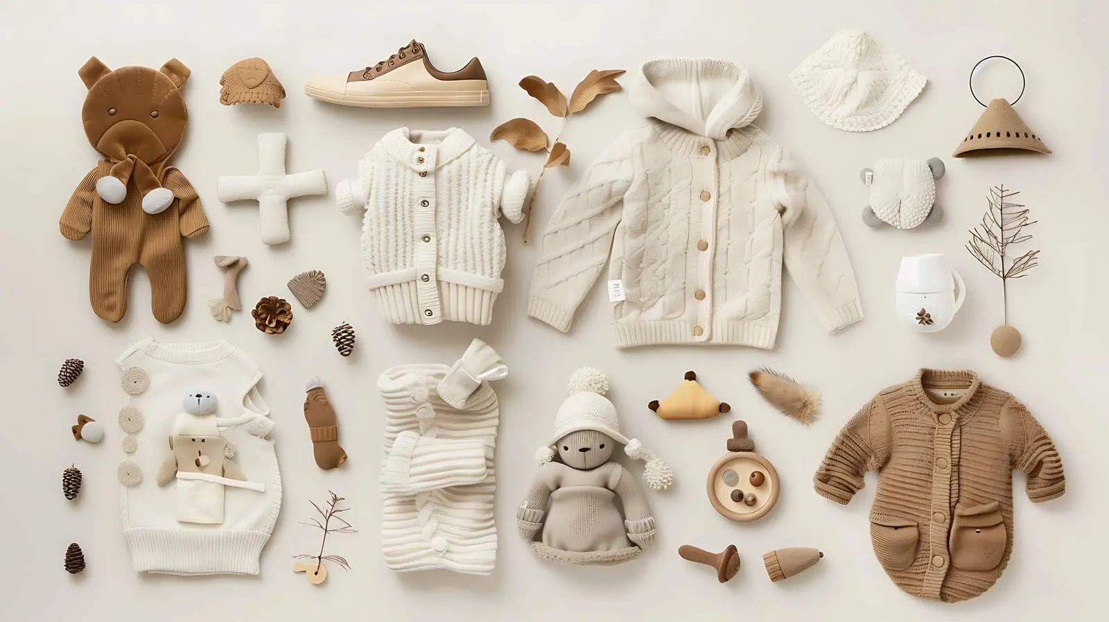 Scandinavian Aesthetic Baby Clothes and Accessories — free download from Dotvec