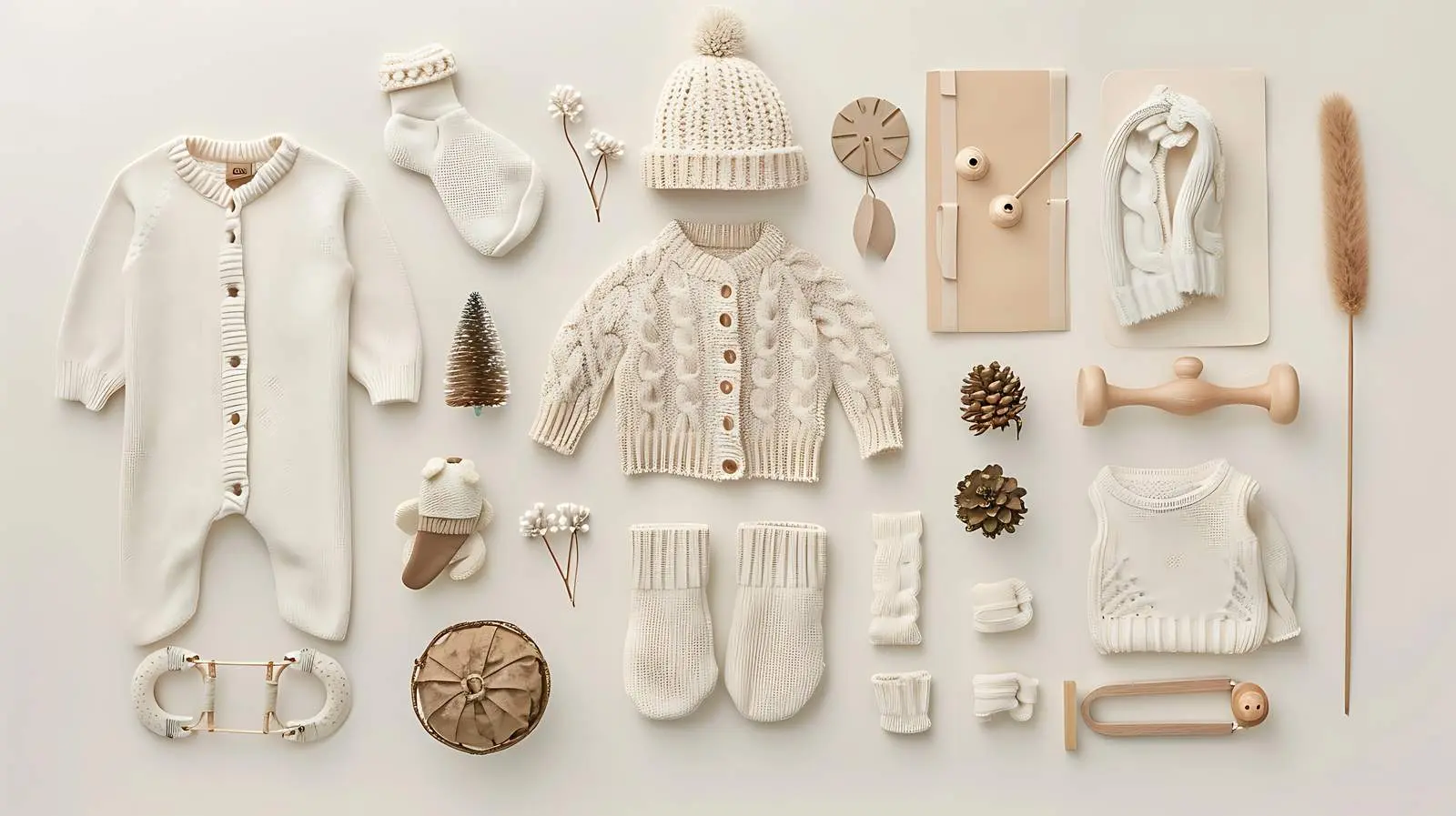 Aesthetic Scandinavian Baby Clothes and Accessories — free download from Dotvec