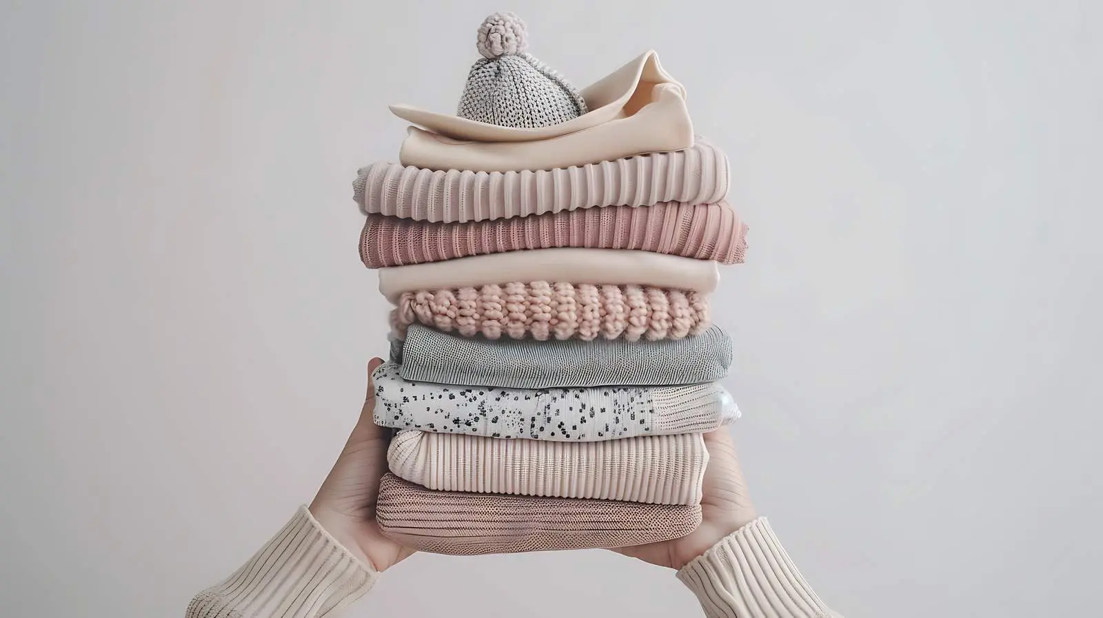Aesthetic Scandinavian Newborn Baby Clothes and Accessories — free download from Dotvec