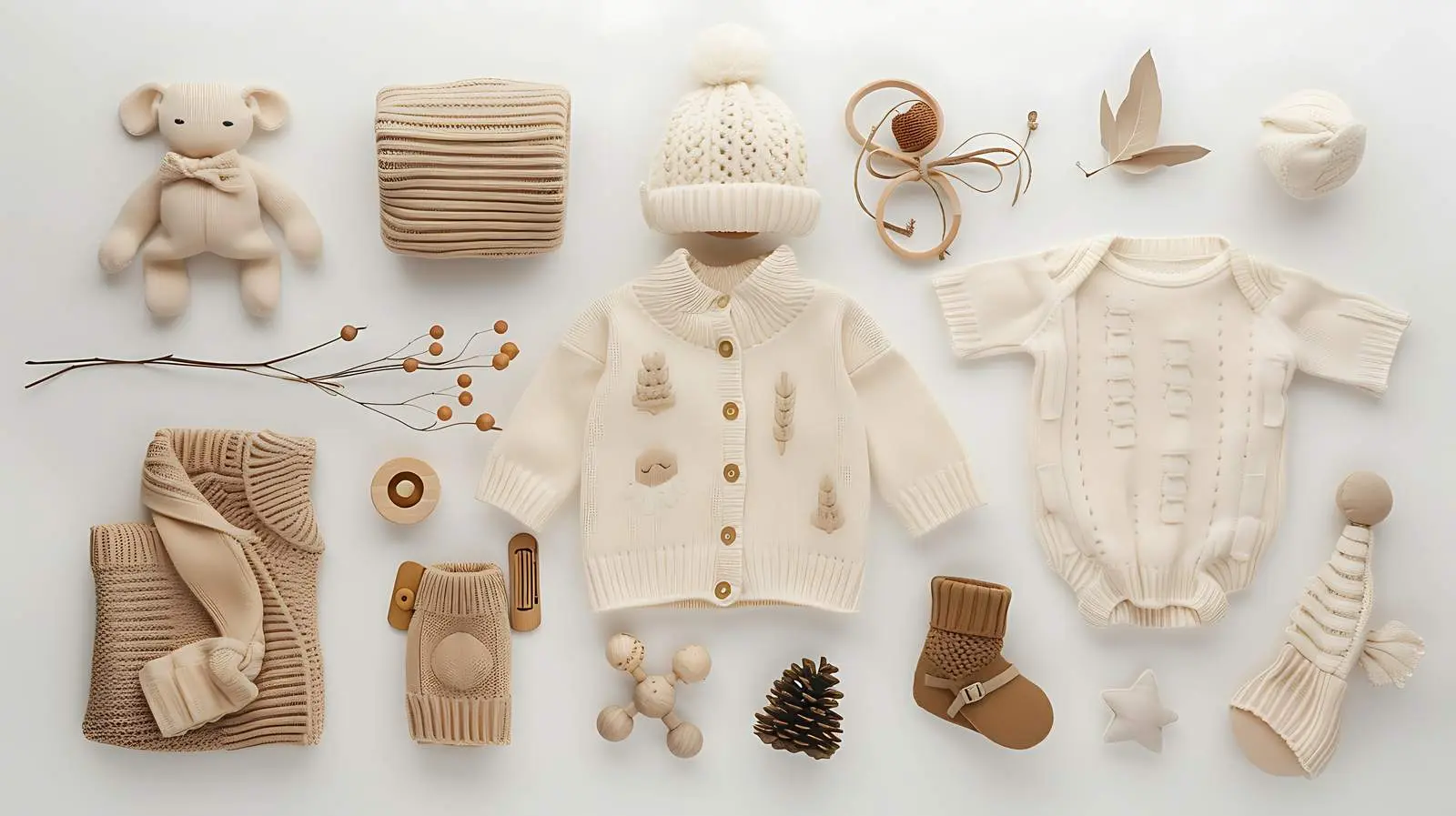 Aesthetic Scandinavian Newborn Baby Clothes Accessories – free infant accessories image from Dotvec