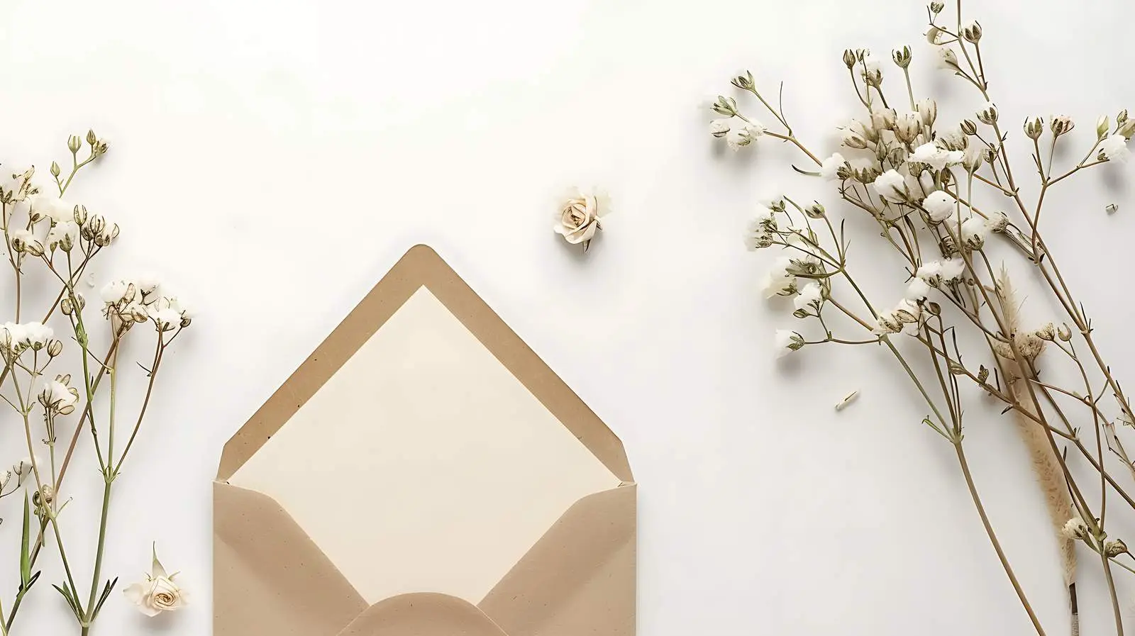 Aesthetic Wedding Invitation in Elegant Envelope — free download from Dotvec