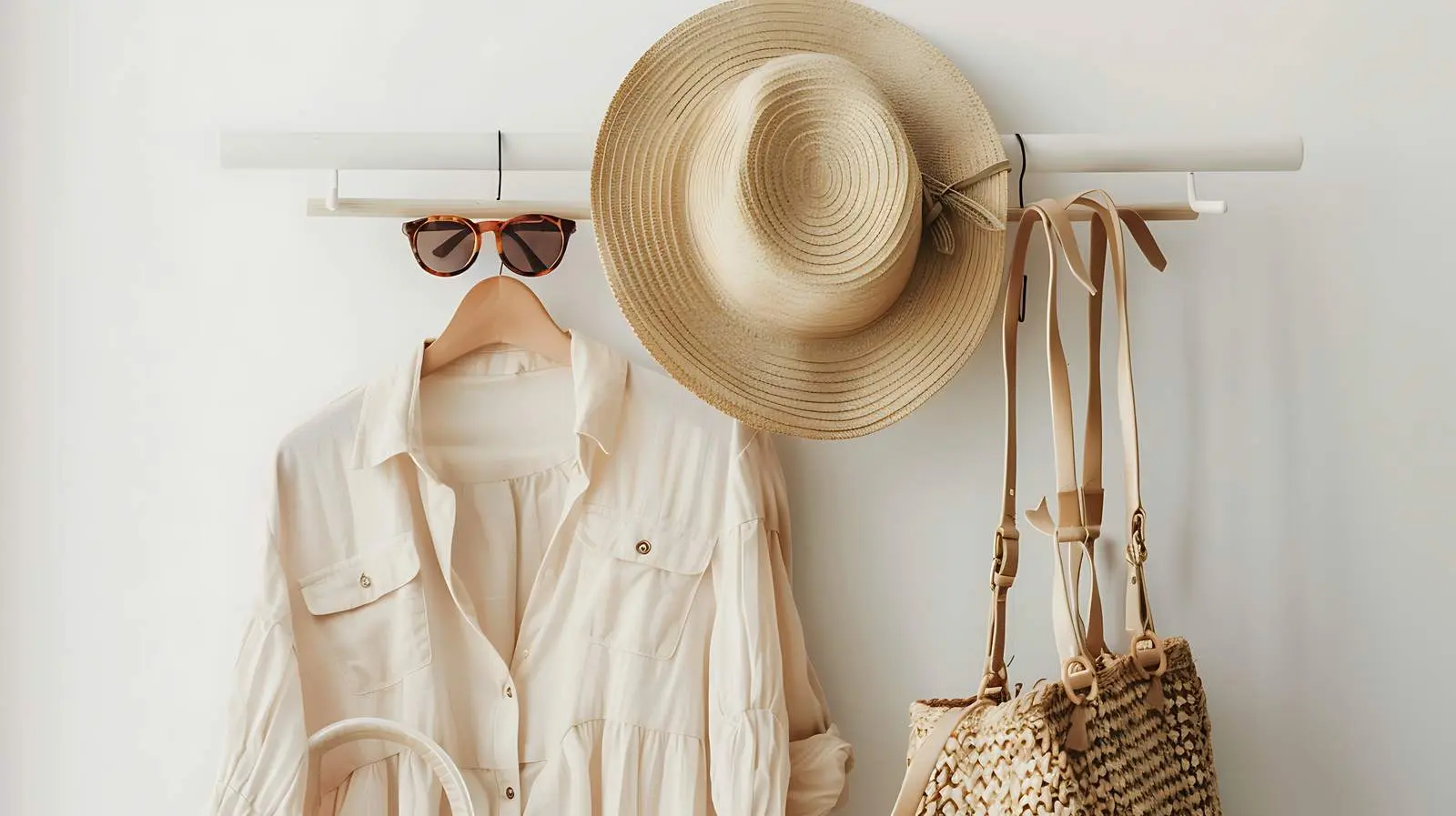 Aesthetic Women's Stylish Blouse with Straw Details — free download from Dotvec