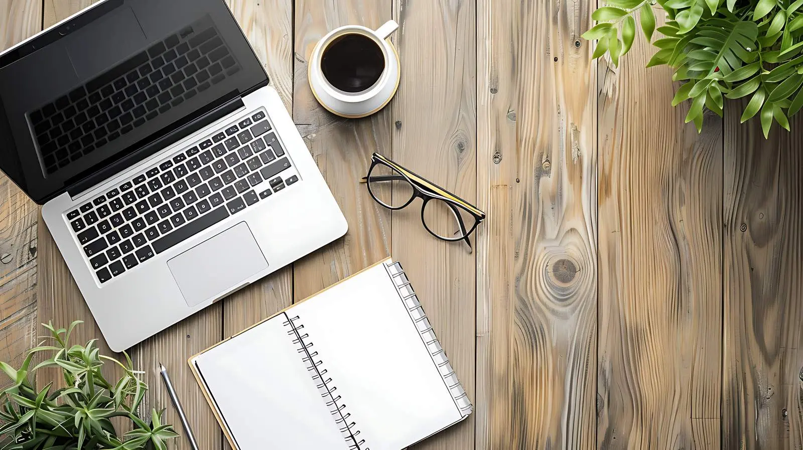 Aesthetic Spiral Flip Notebook Workspace — free download from Dotvec