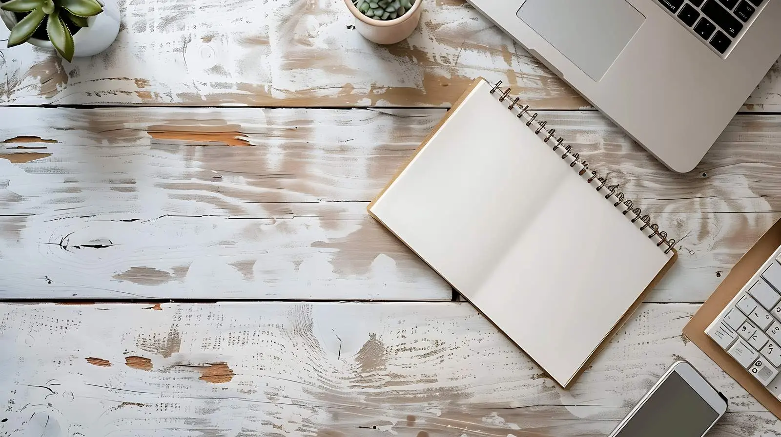 Aesthetic Spiral Flip Notebook Workspace Template — free download from Dotvec