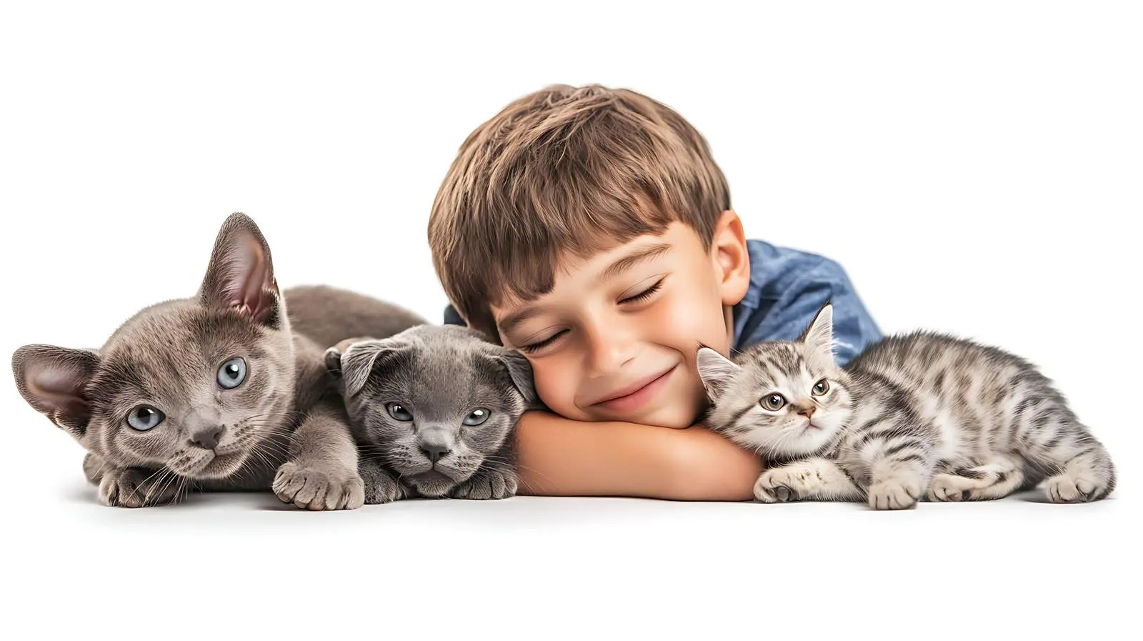 Playful Puppy and Cat Together on Isolated Background — free download from Dotvec