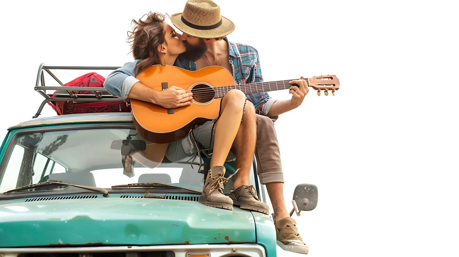 Romantic Road Trip Break Scene — free download from Dotvec