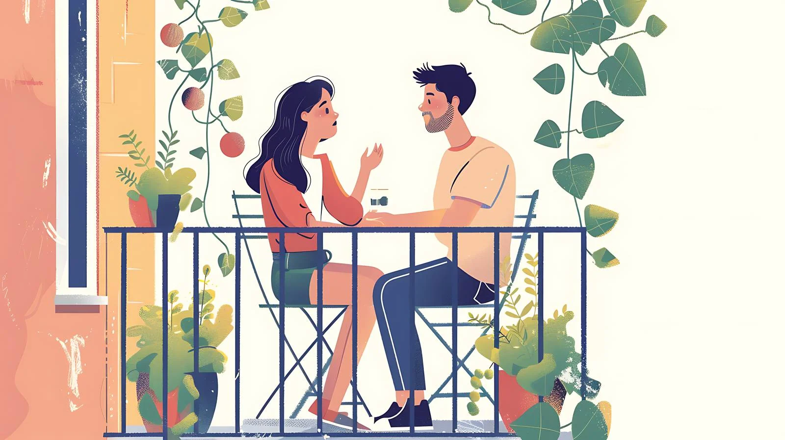 Romantic Balcony Setting — free download from Dotvec