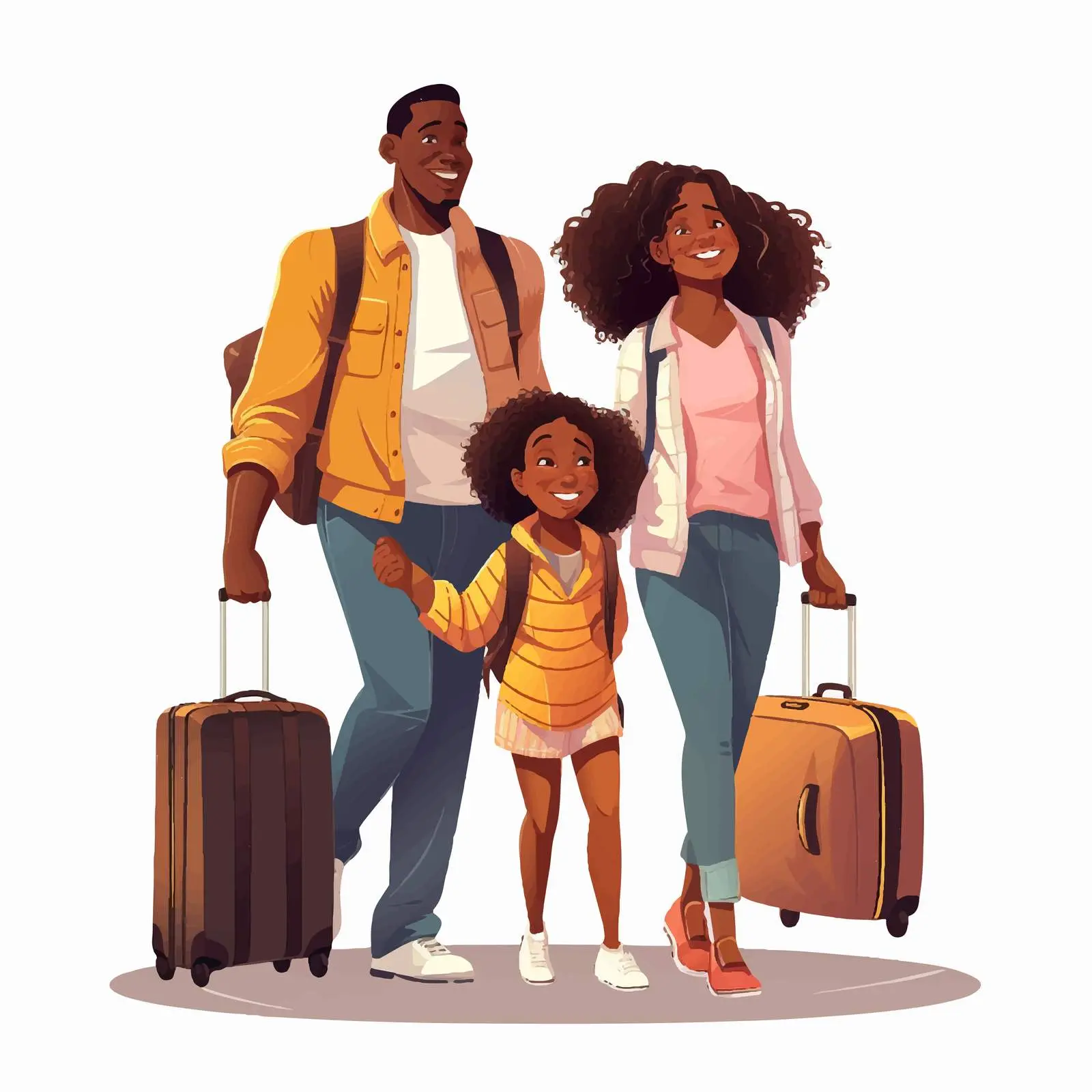 African American Family on Journey — free download from Dotvec