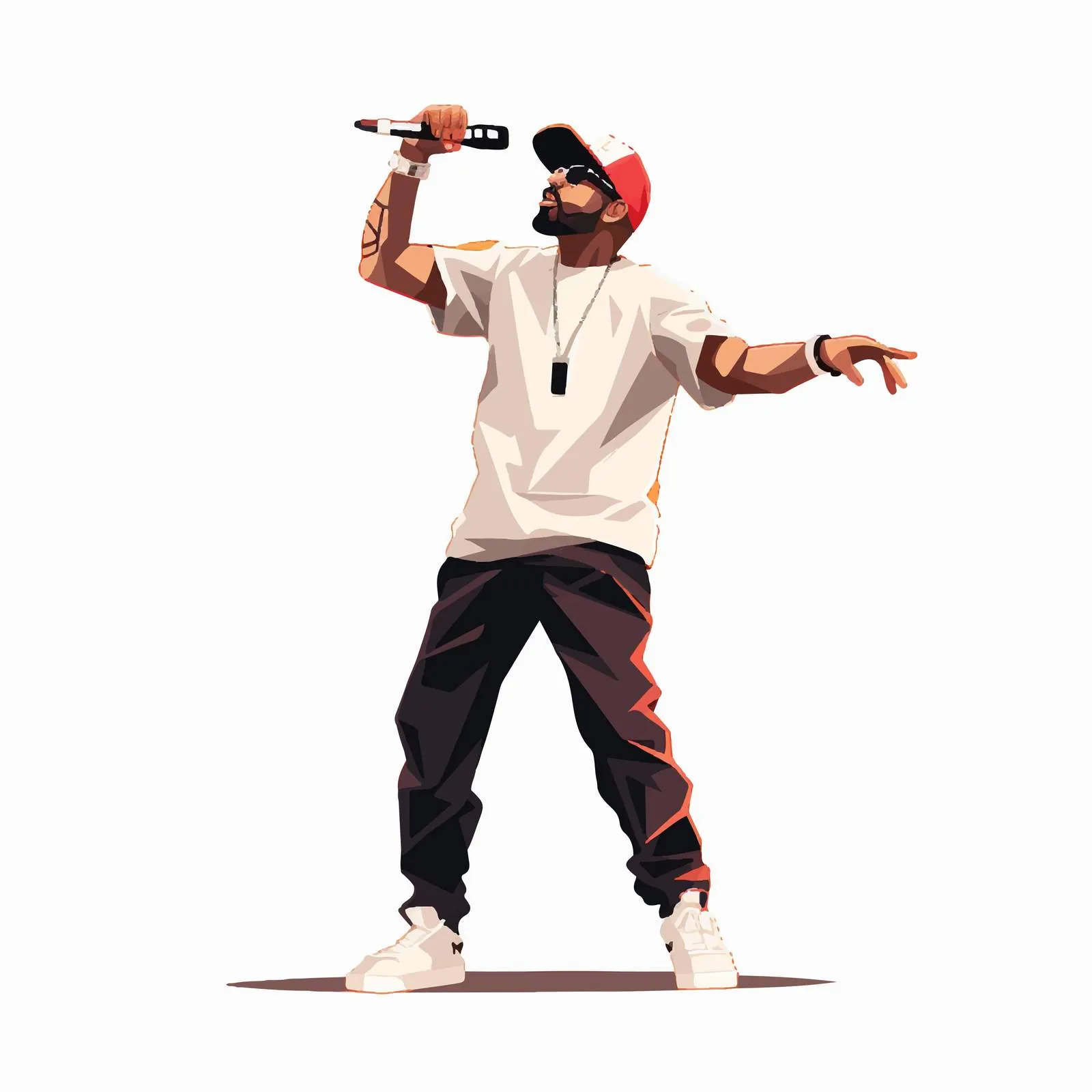 RnB Vocalist Performing on Stage in Cap — free download from Dotvec