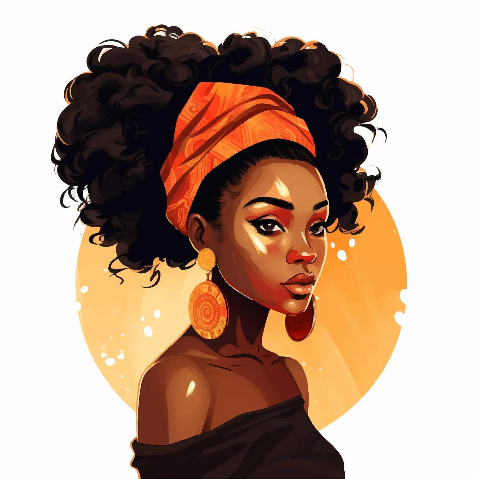 African Girl with Stunning Hairstyle for Heritage – free hair fashion image from Dotvec