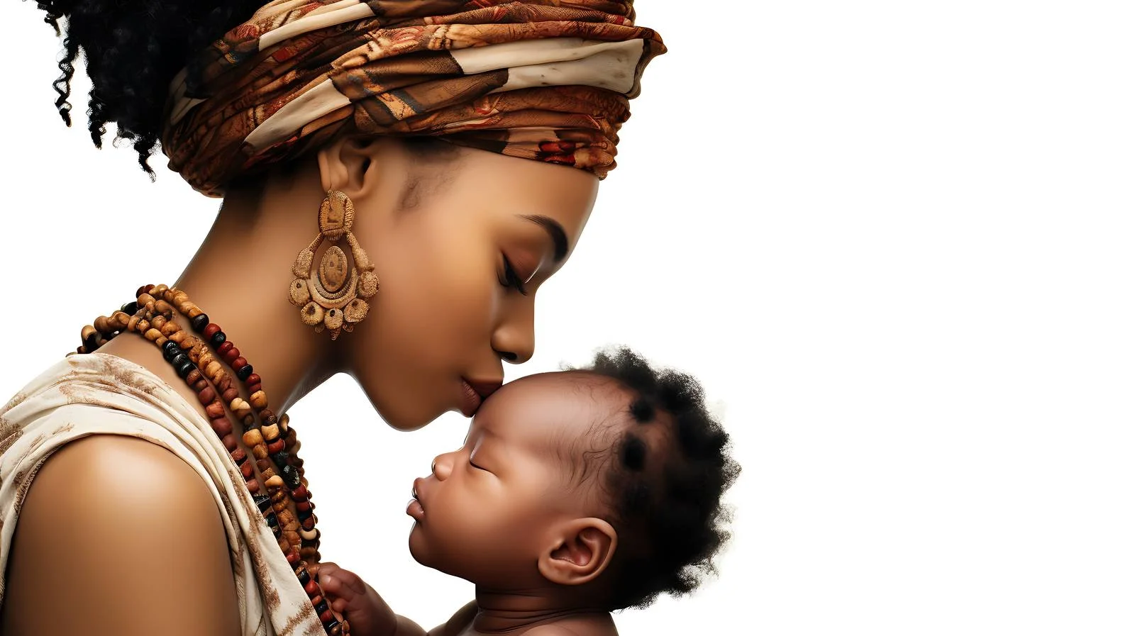 Mother lovingly kisses baby girl — free download from Dotvec