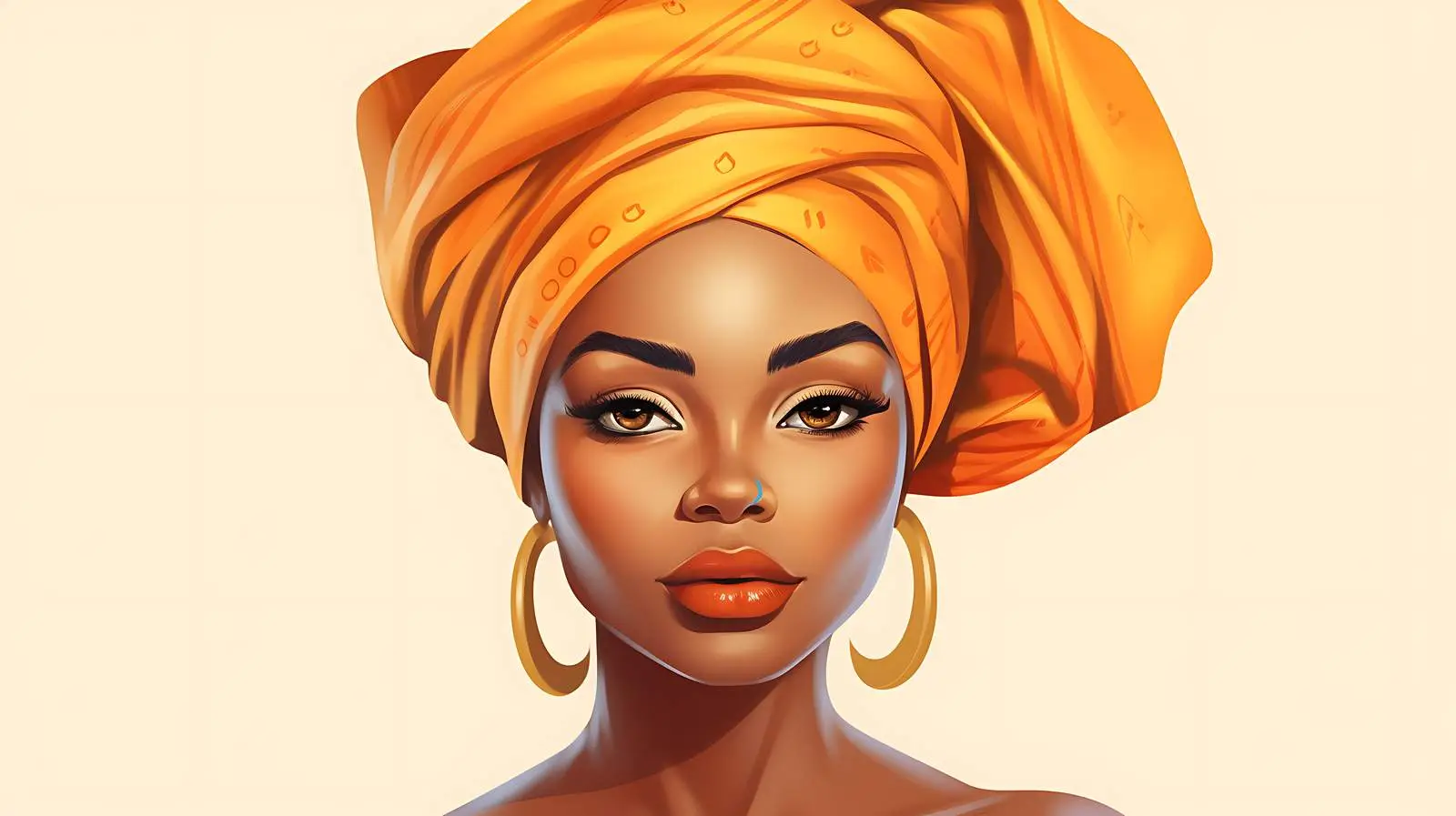 African Woman Portrait — free download from Dotvec