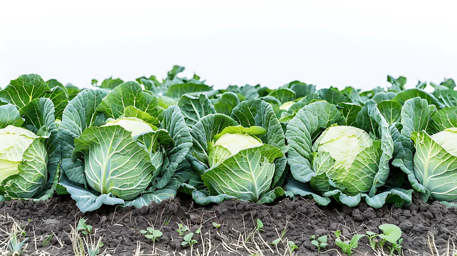 Cabbage Field Harvest Scene — free download from Dotvec