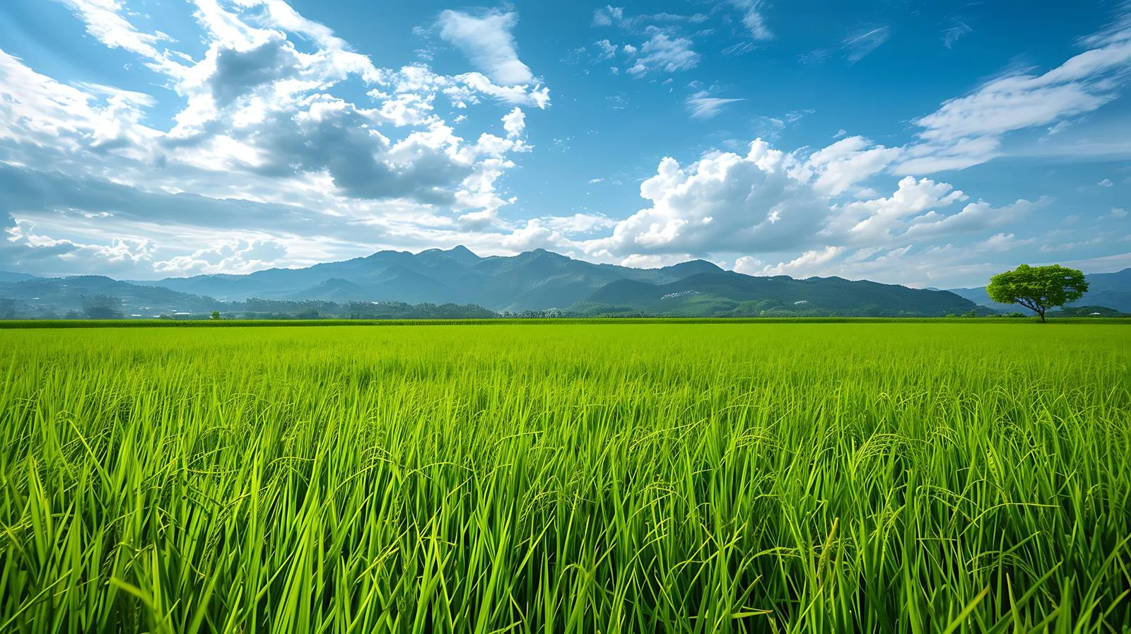 Serene Rice Field Landscape — free download from Dotvec