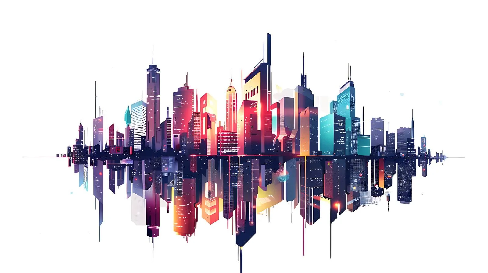Futuristic Urban Cityscape Illustration — free download from Dotvec