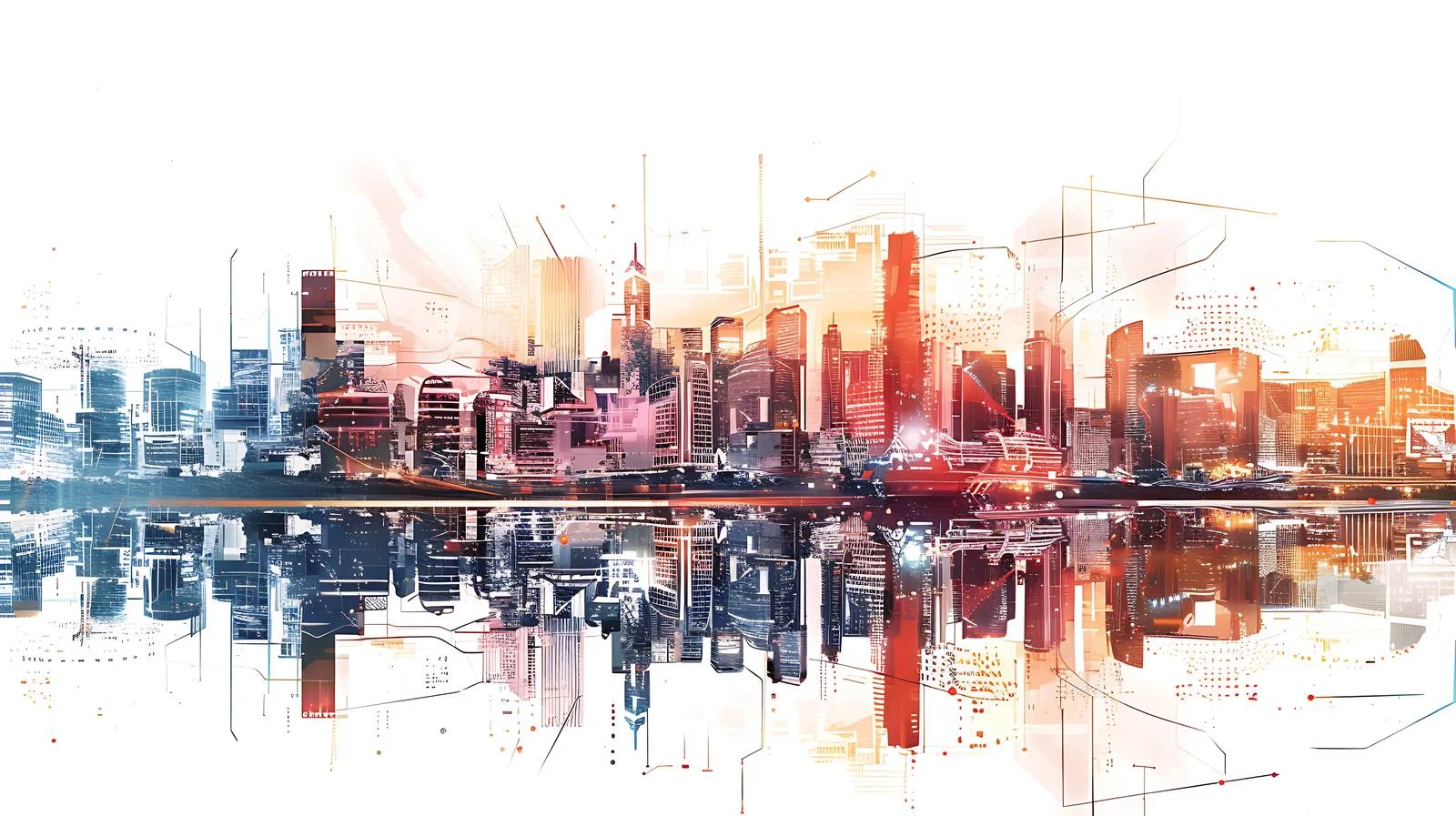 Futuristic Urban Scene in Isolated White — free download from Dotvec