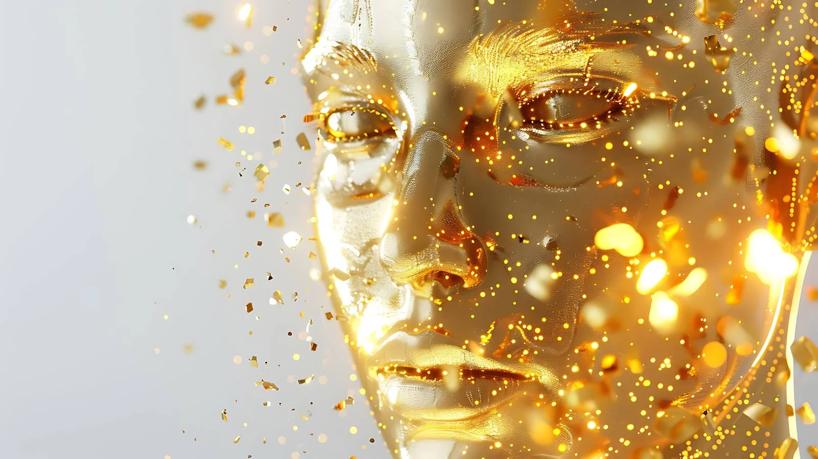 Luxurious Gold Artwork on White Background — free download from Dotvec